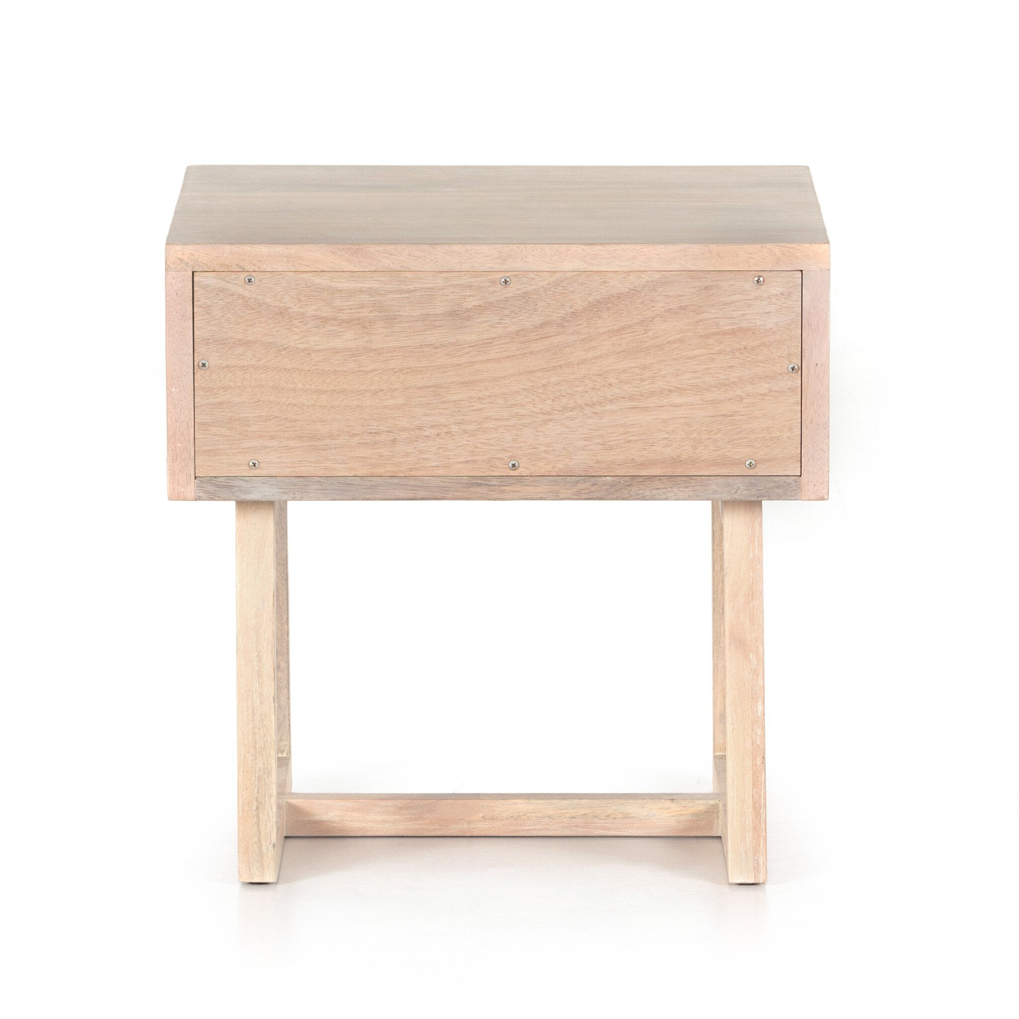 Clarita End Table - White Wash Mango