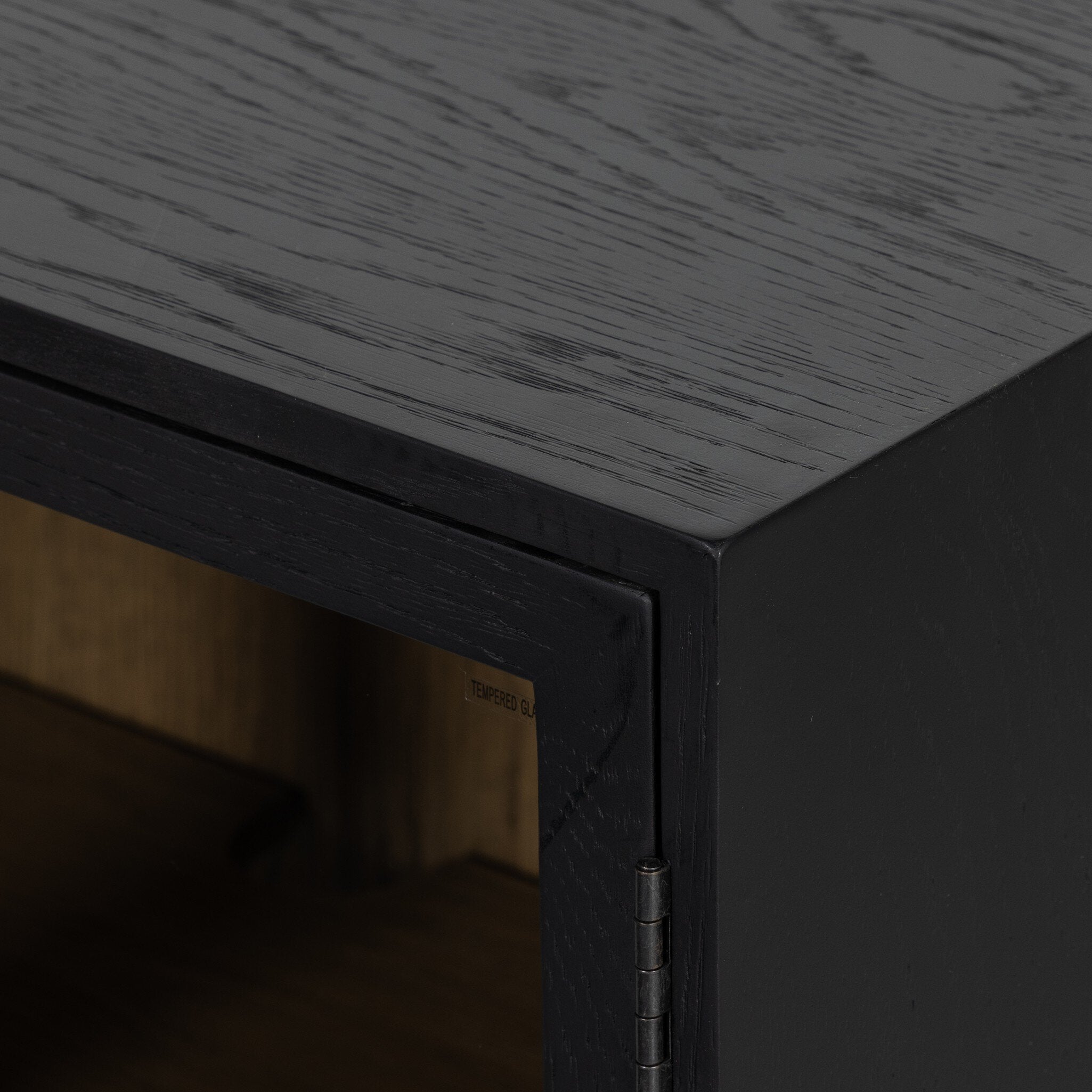 Millie Small Cabinet - Drifted Matte Black