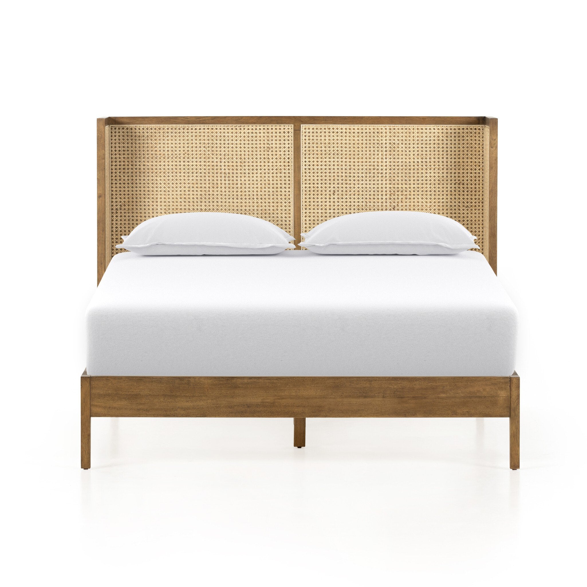 Antonia Cane Bed - Toasted Parawood Veneer