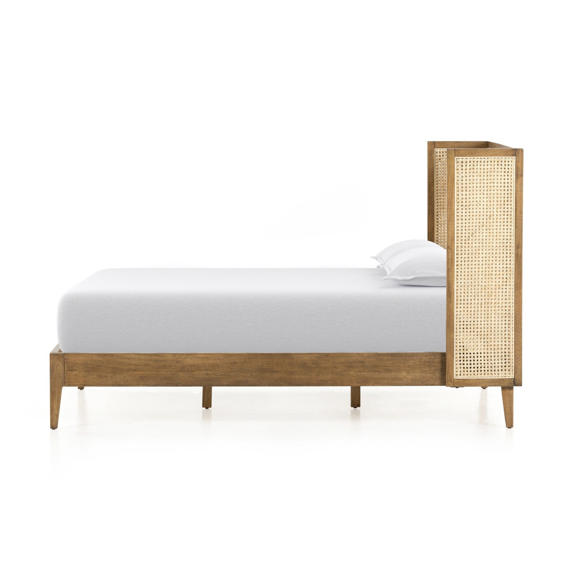 Antonia Cane Bed - Toasted Parawood Veneer