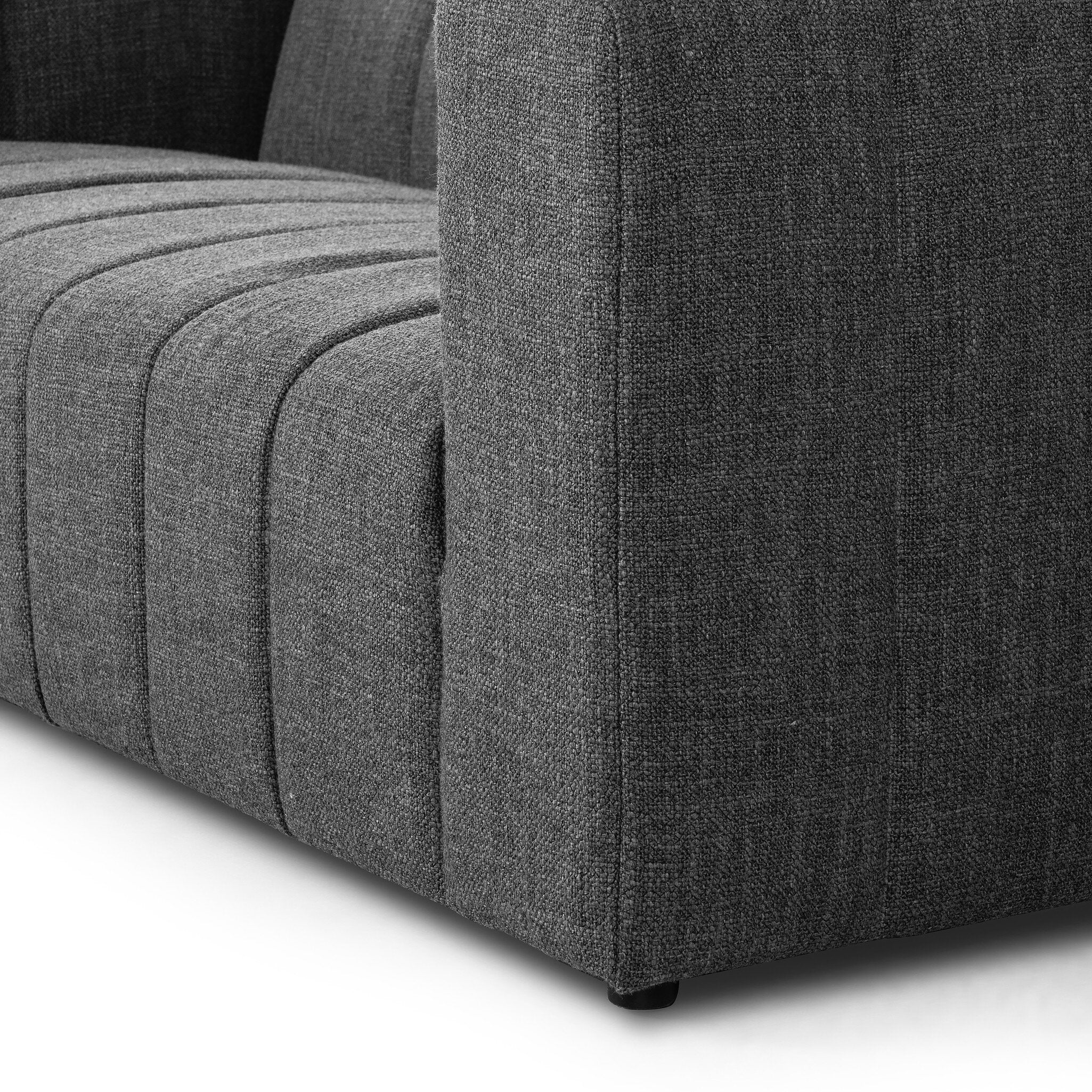 Langham Channeled Sofa - Saxon Charcoal