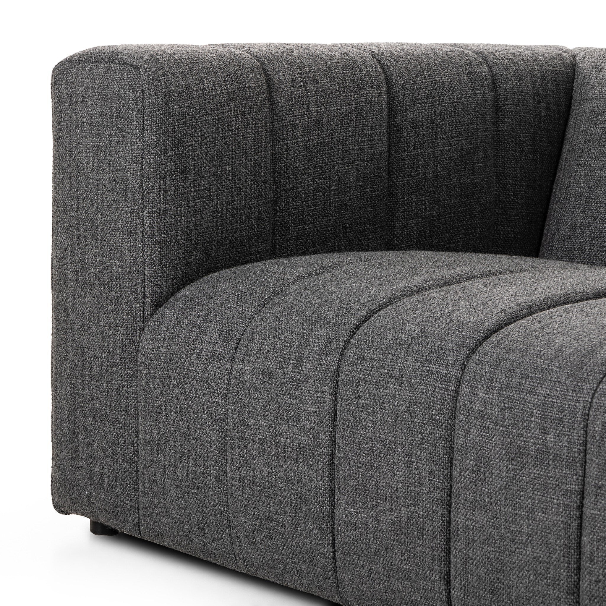 Langham Channeled Sofa - Saxon Charcoal