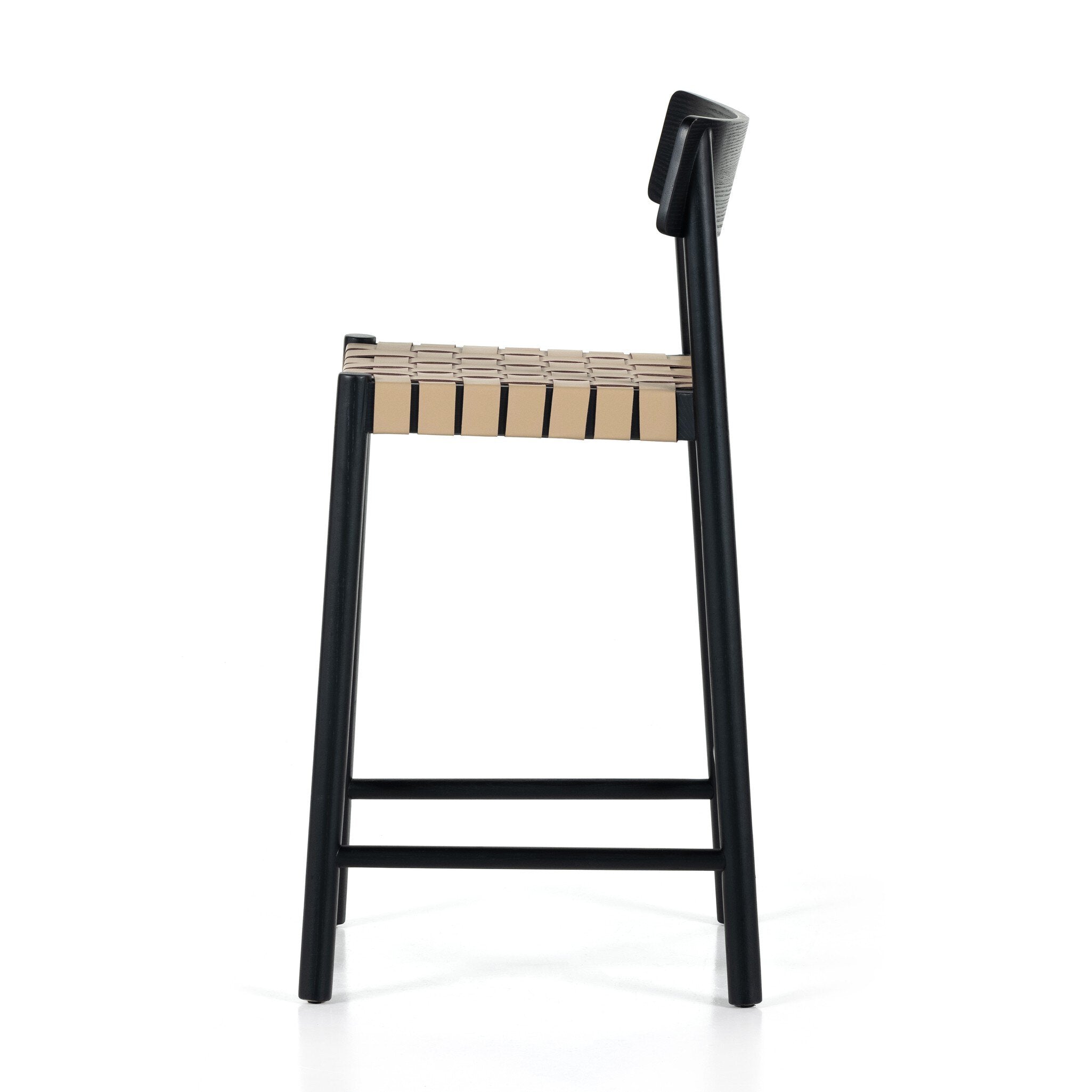 Heisler Bar + Counter Stool - Almond Leather Blend