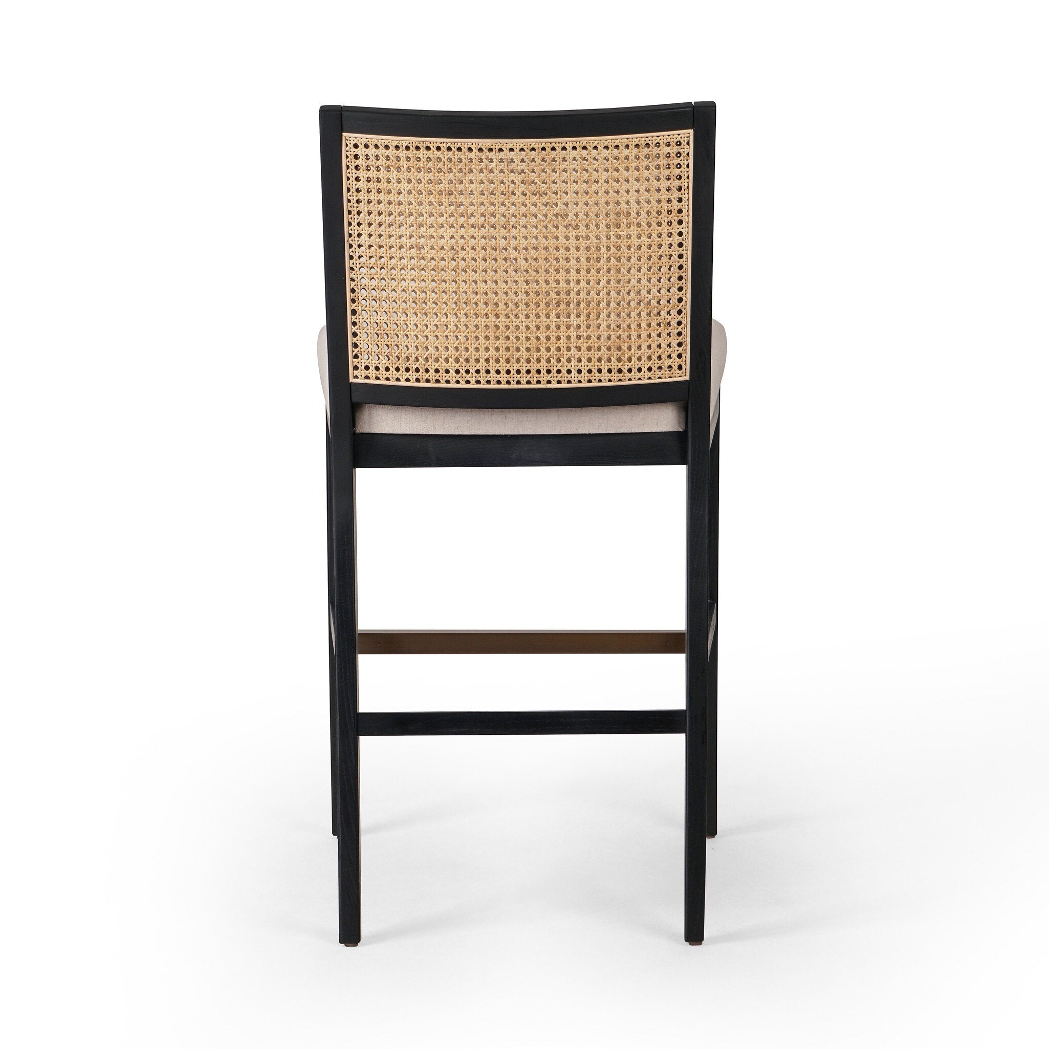 Antonia Cane Armless Bar + Counter Stool - Savile Flax