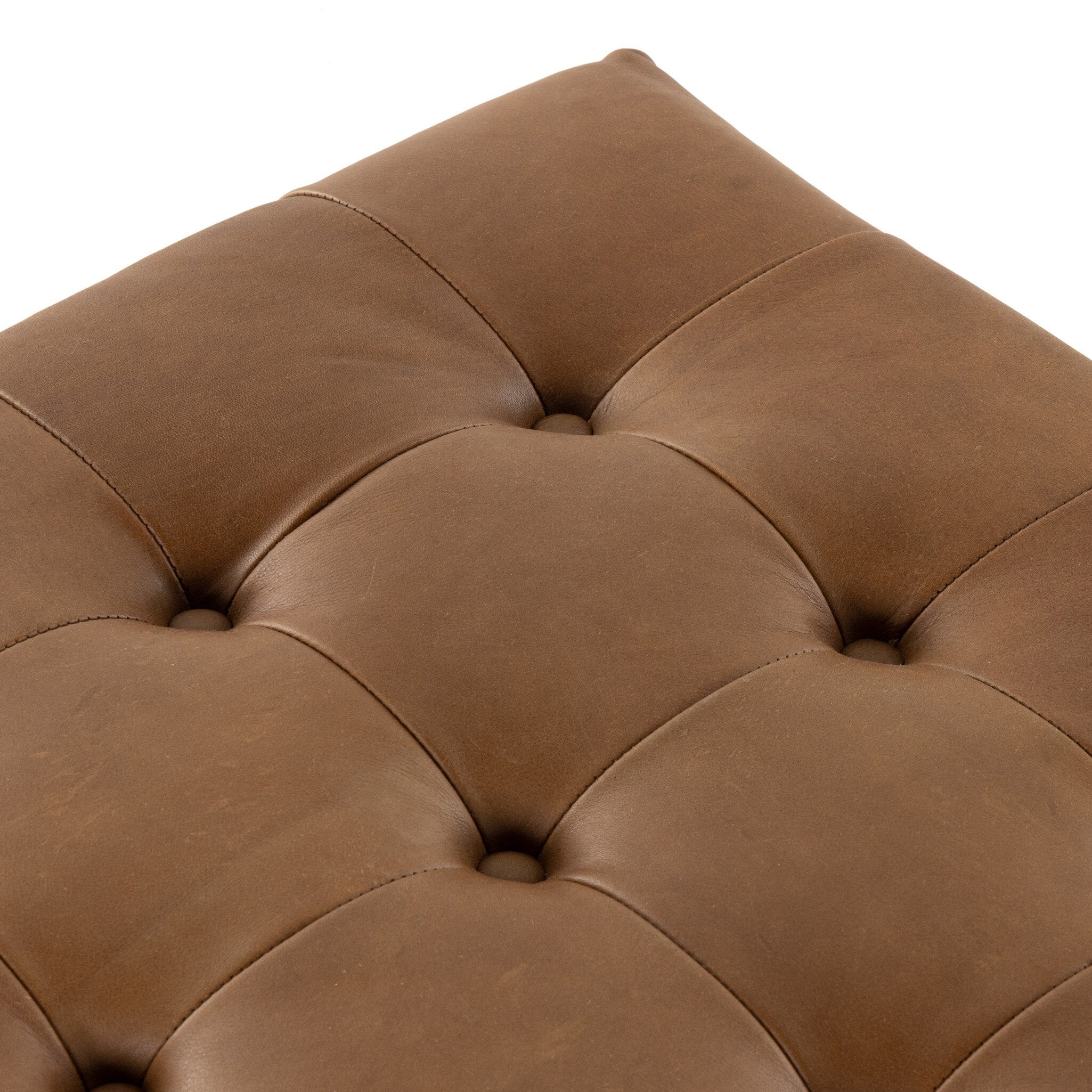 Halston Cocktail Ottoman - Heirloom Sienna