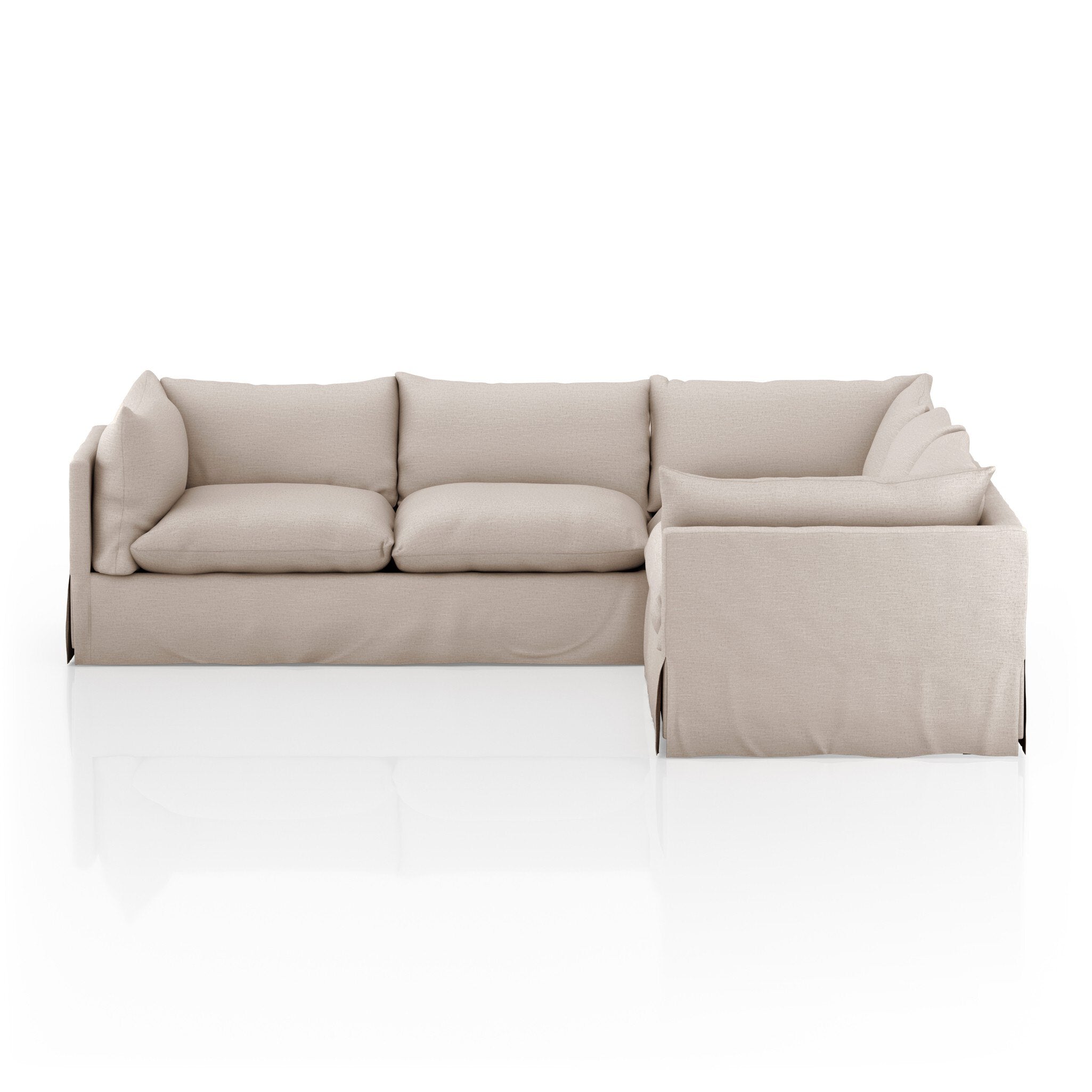 Habitat Slipcover 3-Piece Sectional - Valley Nimbus