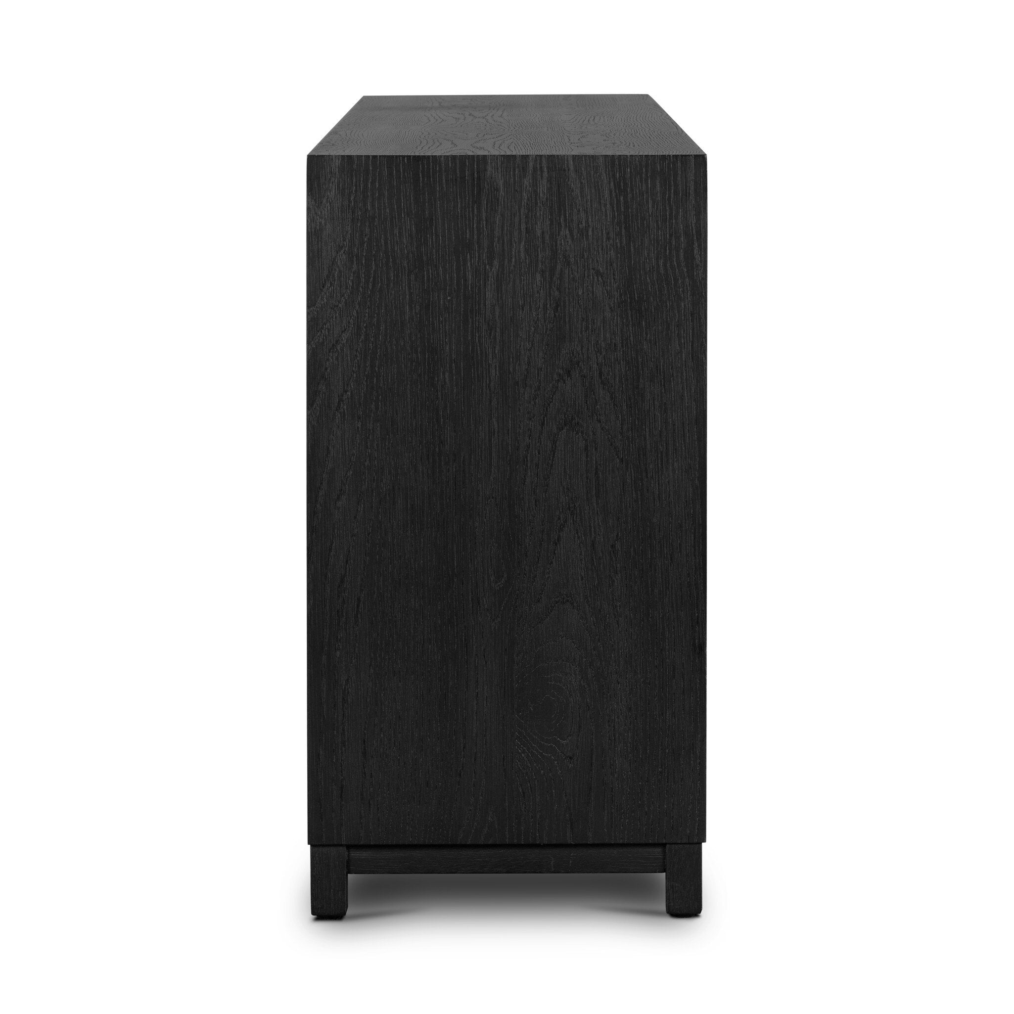 Millie 6 Drawer Dresser - Drifted Matte Black Veneer