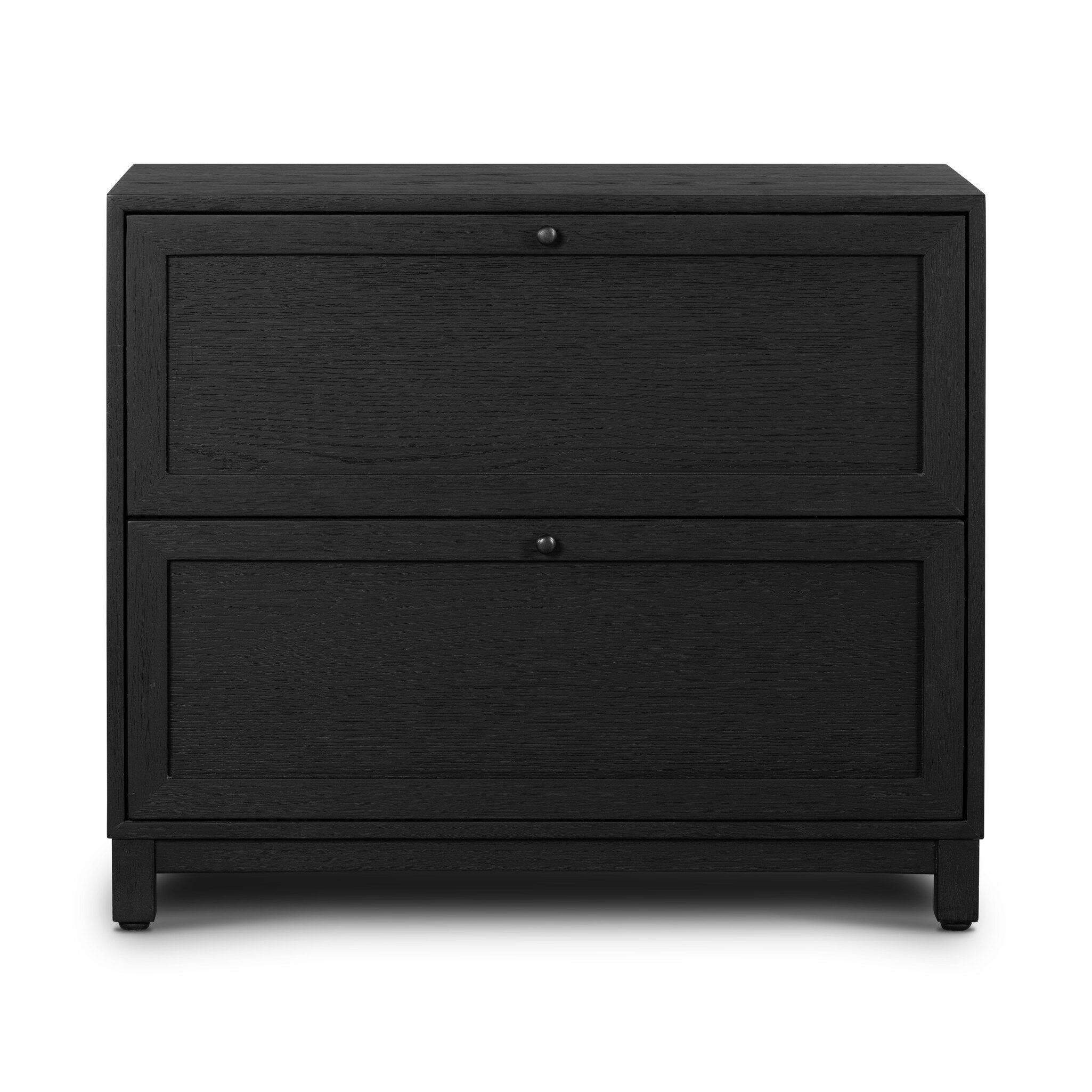 Millie Nightstand - Drifted Matte Black Veneer