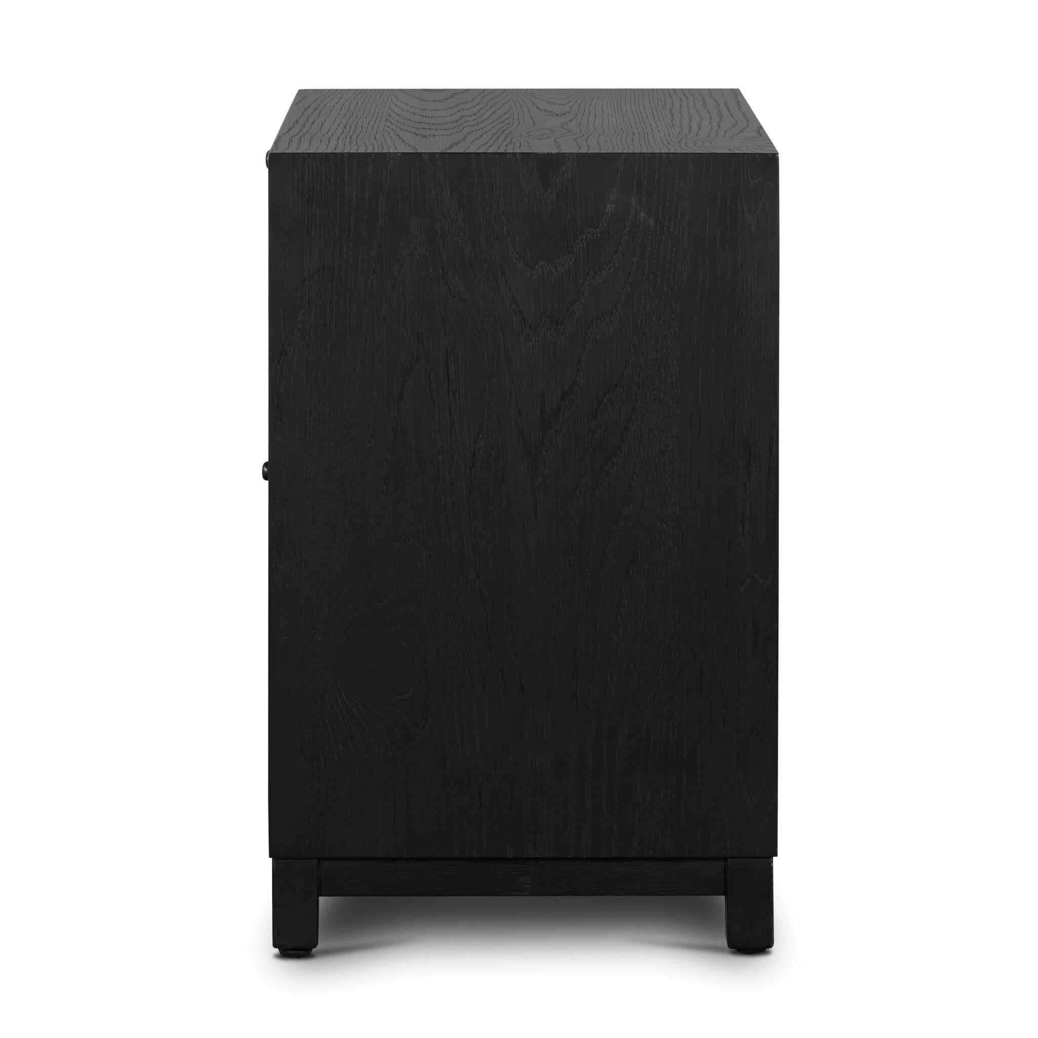 Millie Nightstand - Drifted Matte Black Veneer