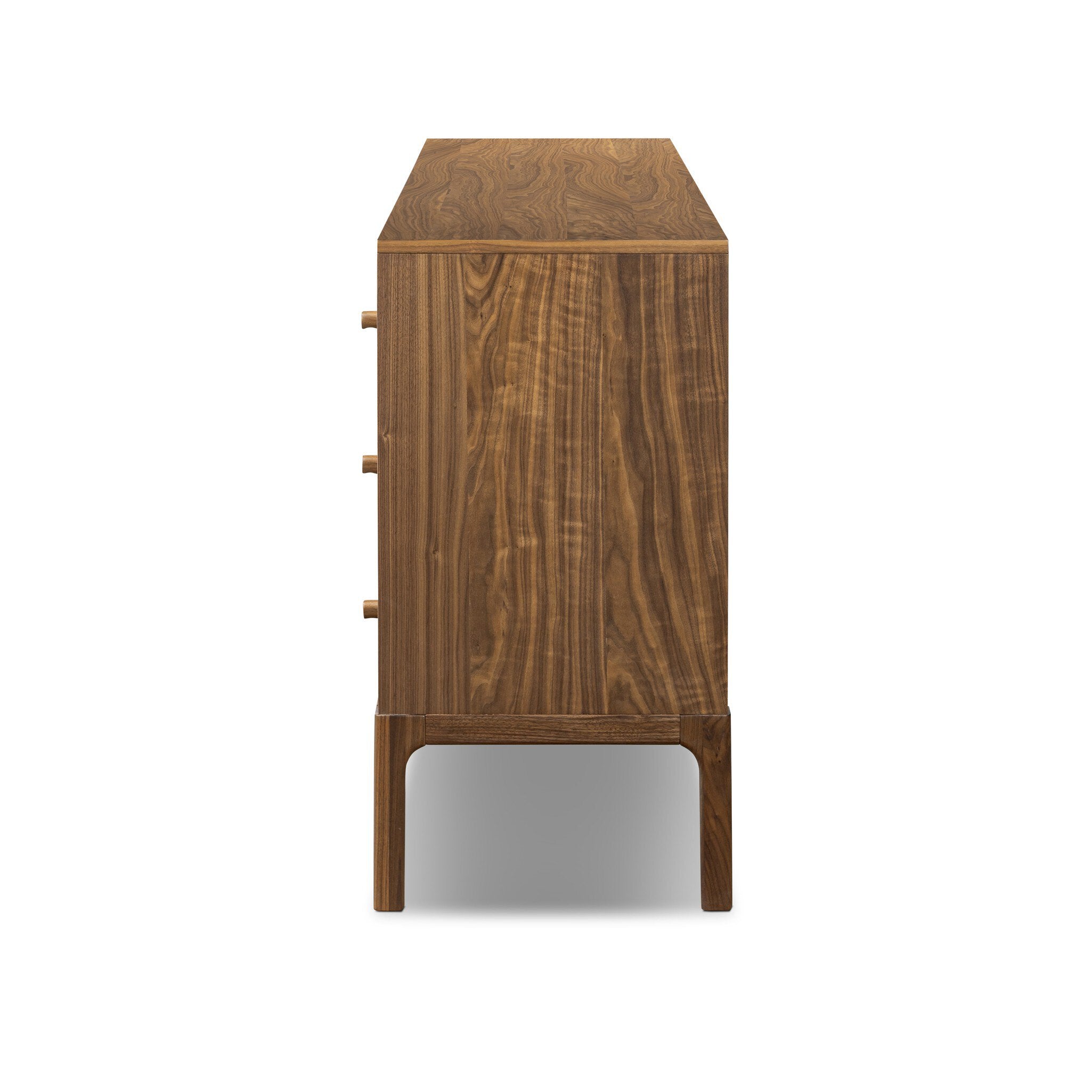 Arturo 9 Drawer Dresser - Natural Walnut Veneer