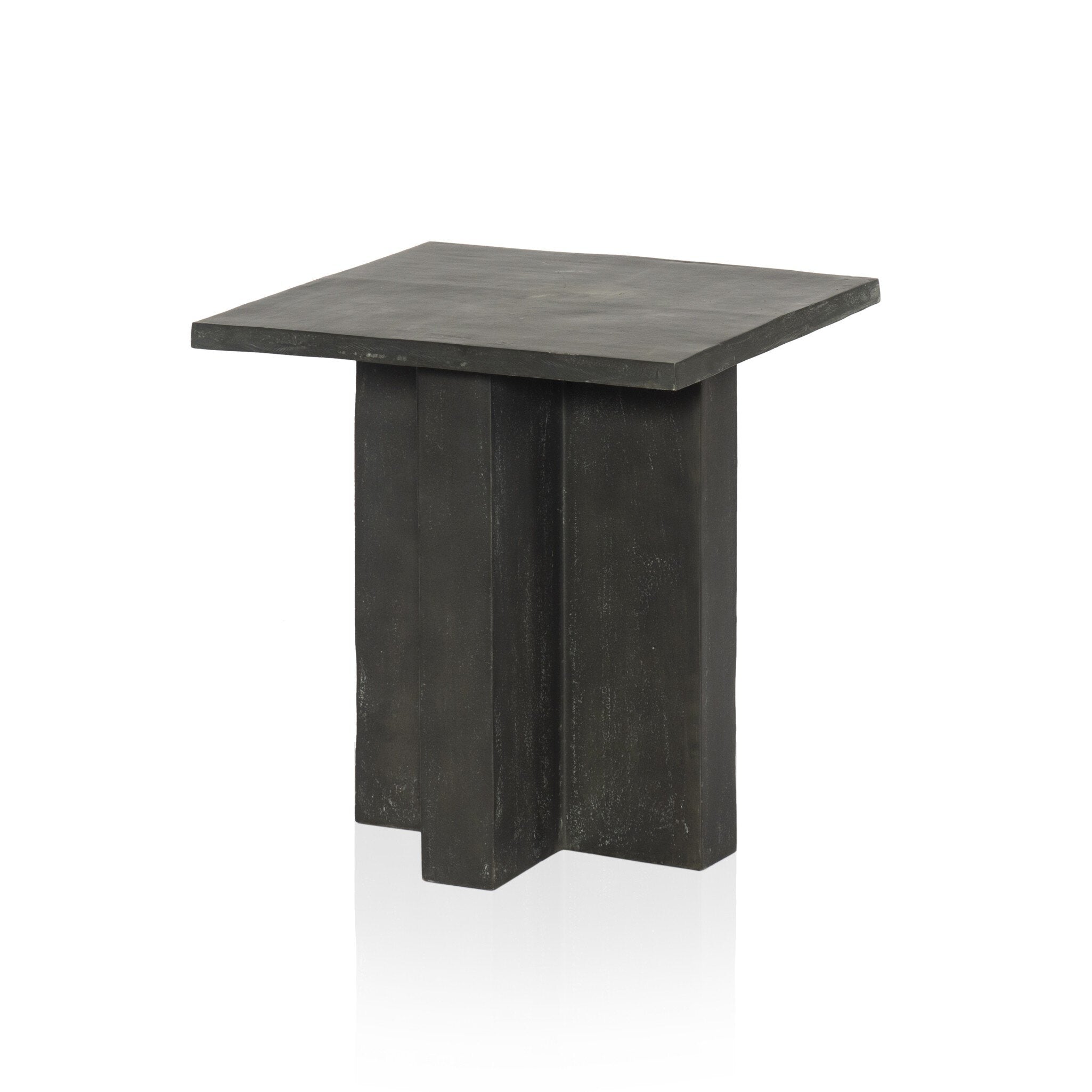 Terrell Outdoor End Table - Aged Grey