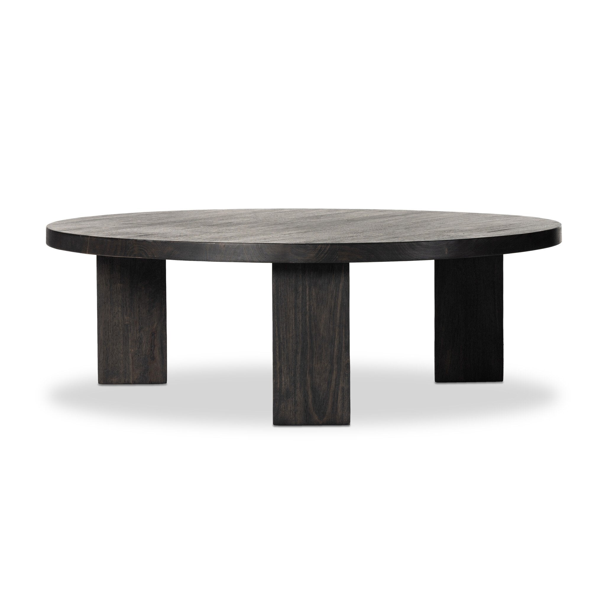 Mesa Round Coffee Table - Ebony Parawood