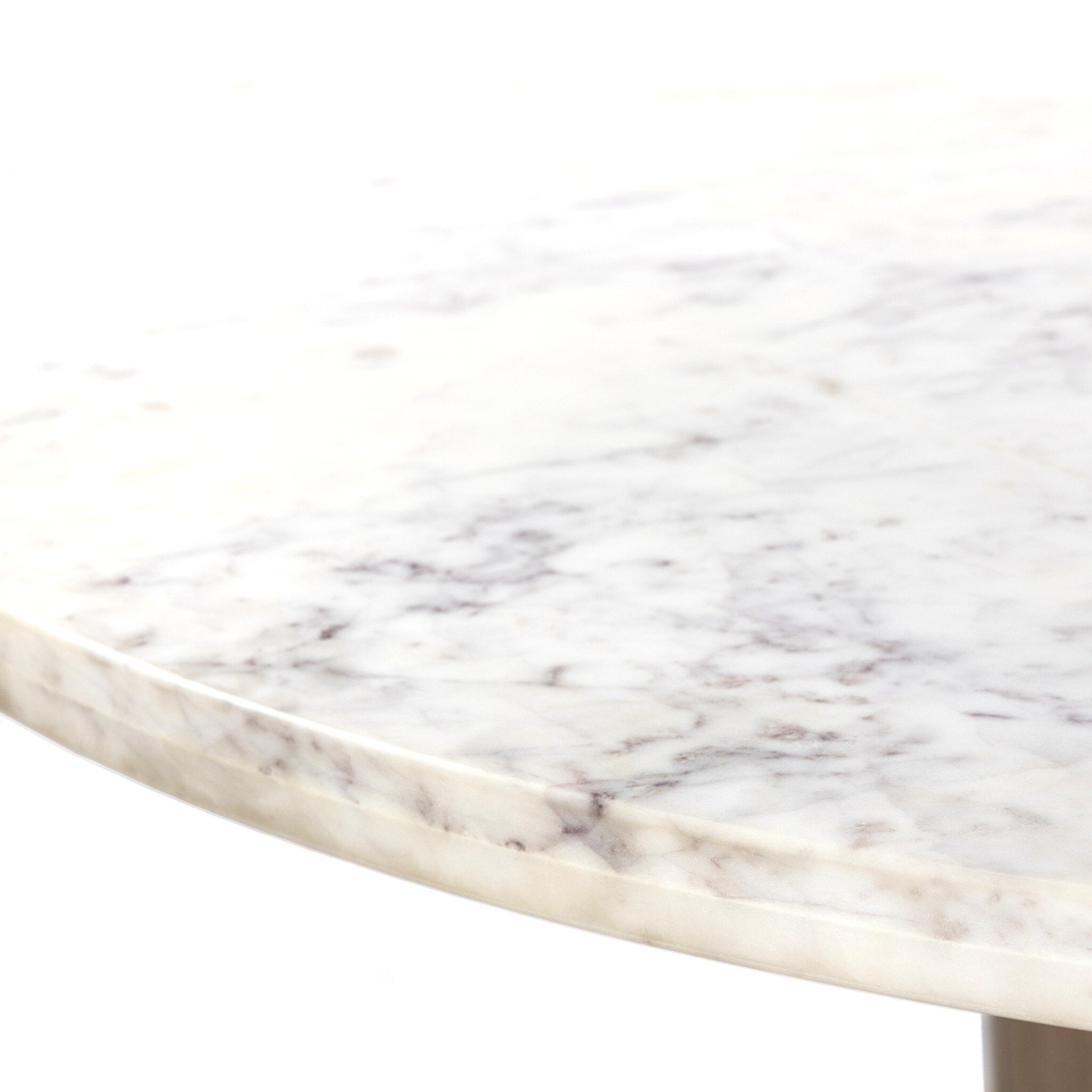 Mariah Round Dining Table 60" - White Marble