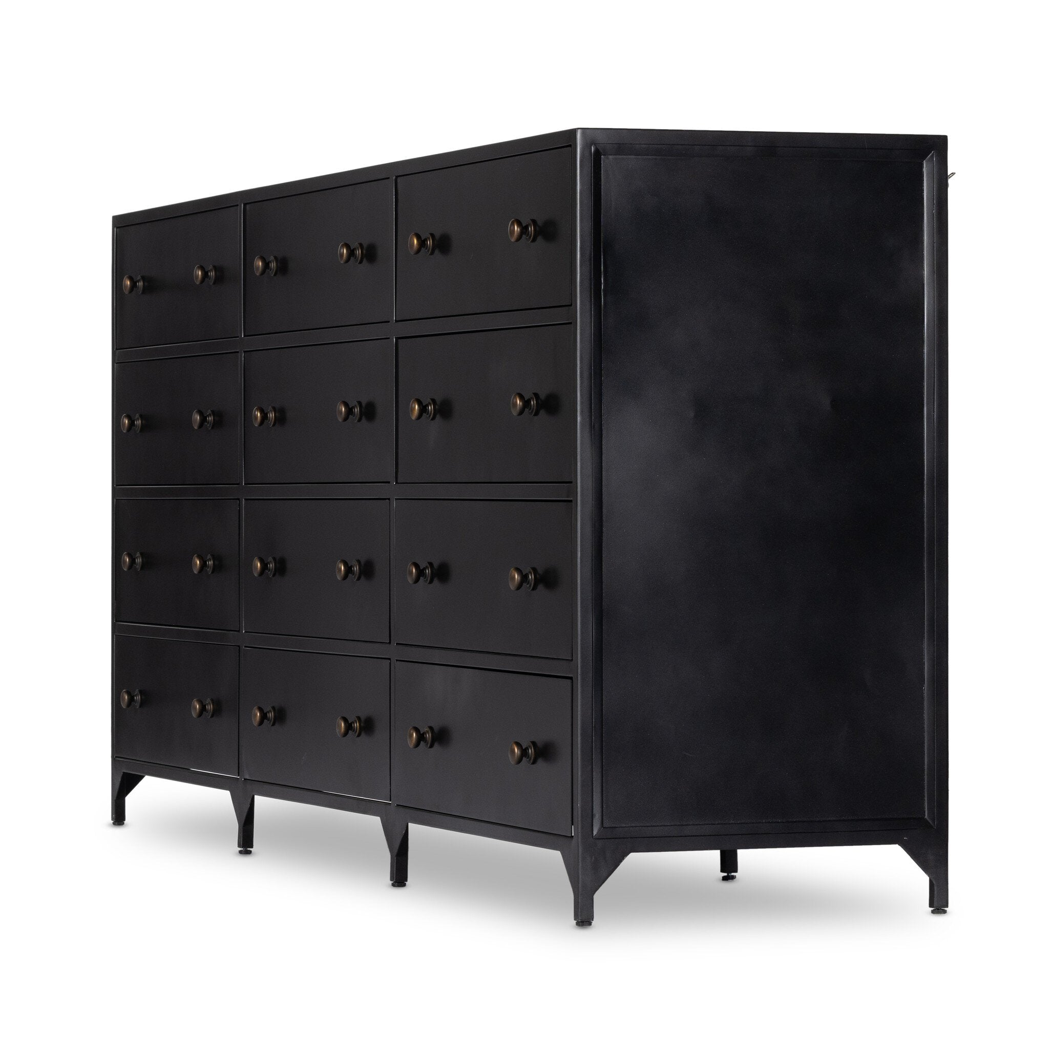 Belmont 12 Drawer Dresser - Black