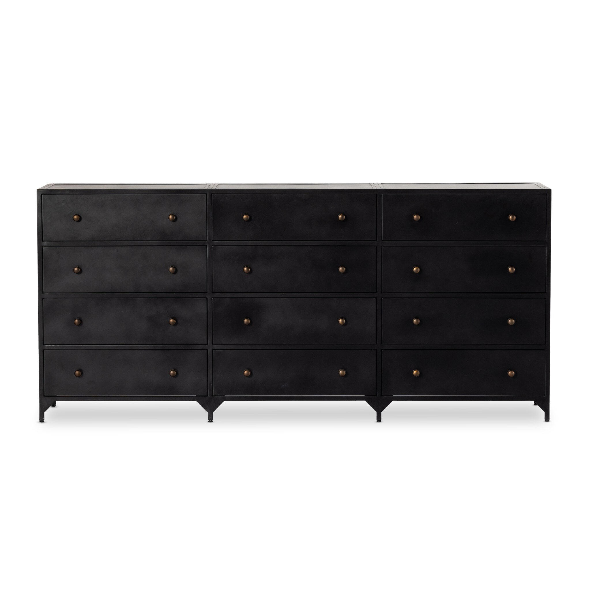 Belmont 12 Drawer Dresser - Black