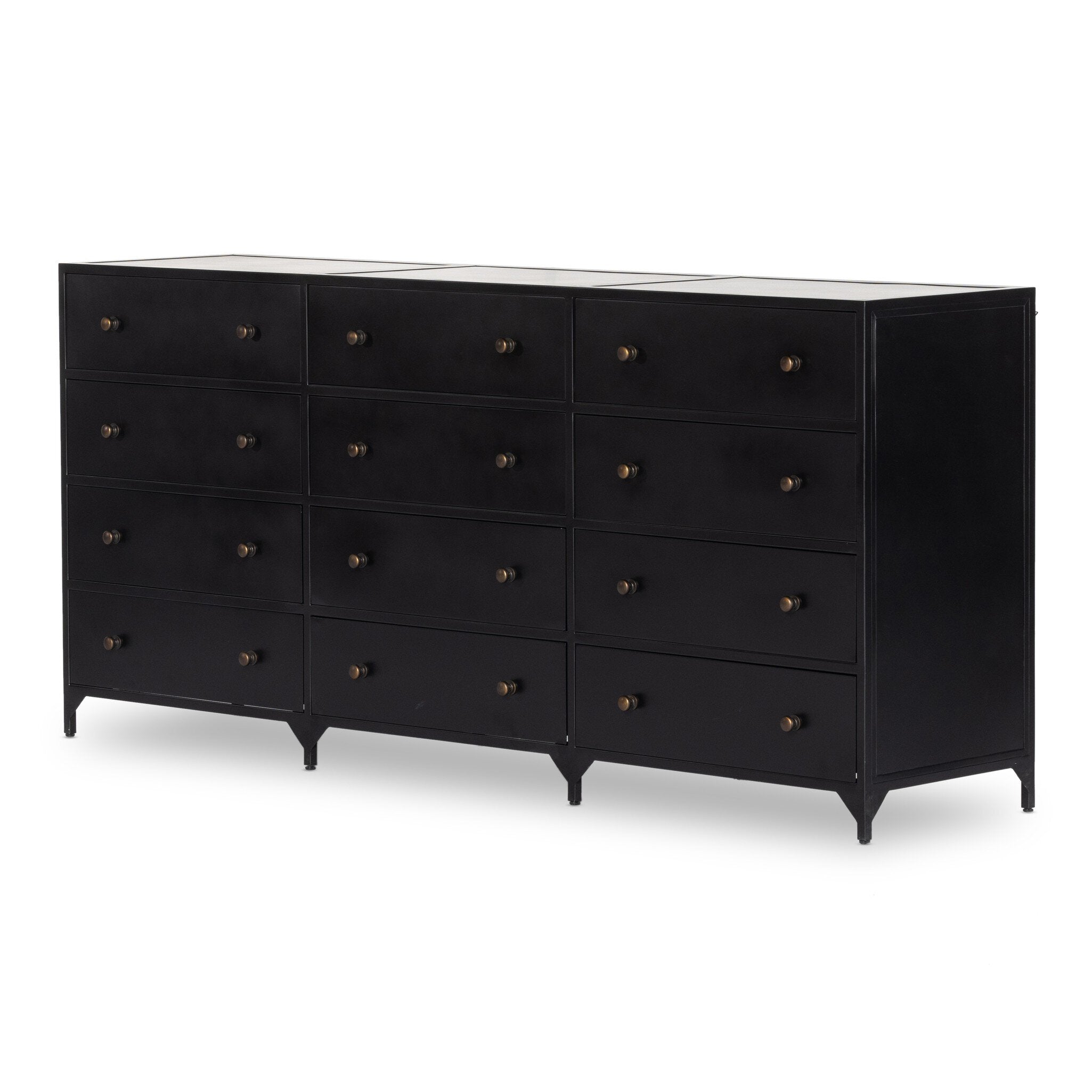 Belmont 12 Drawer Dresser - Black