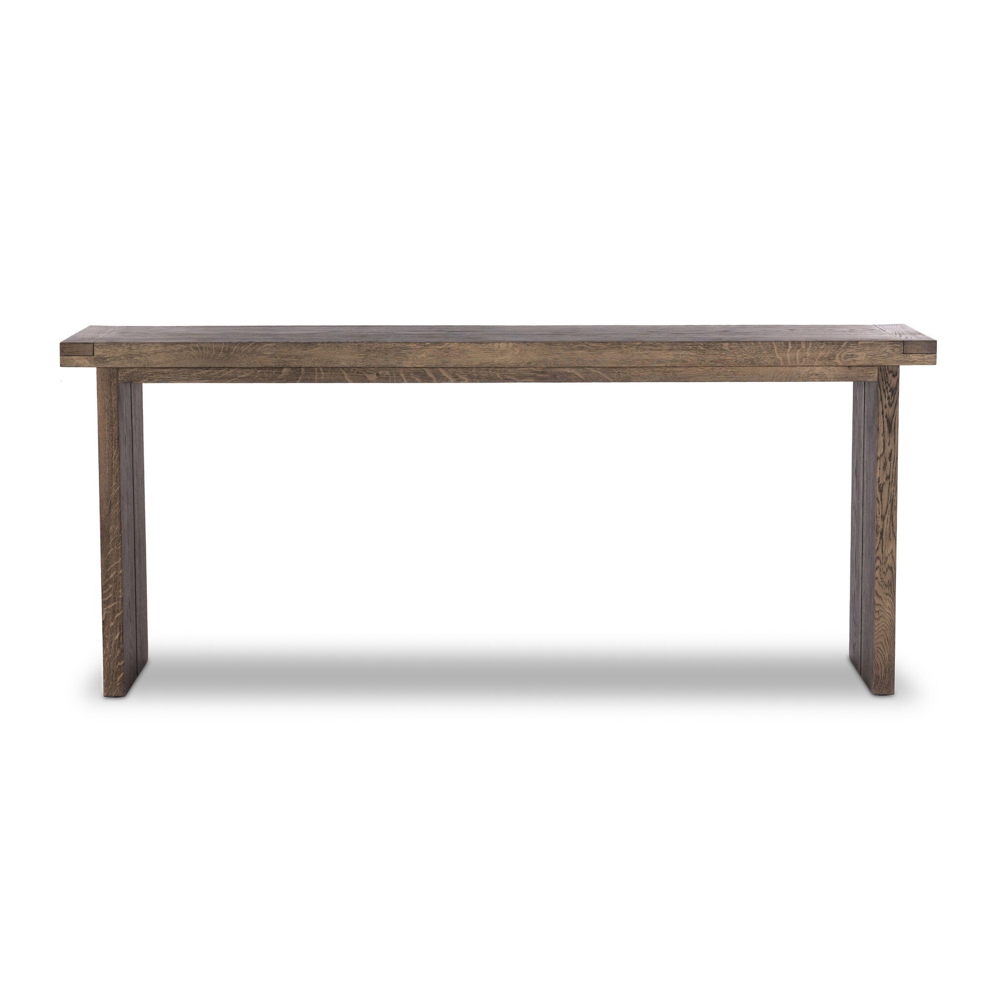 Warby Console Table - Worn Oak Veneer