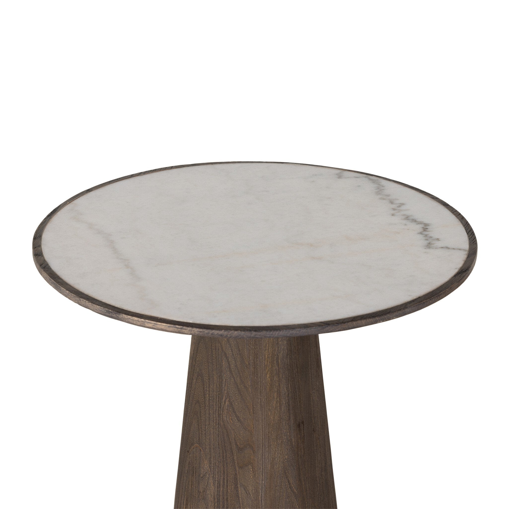 Skye End Table - White Marble