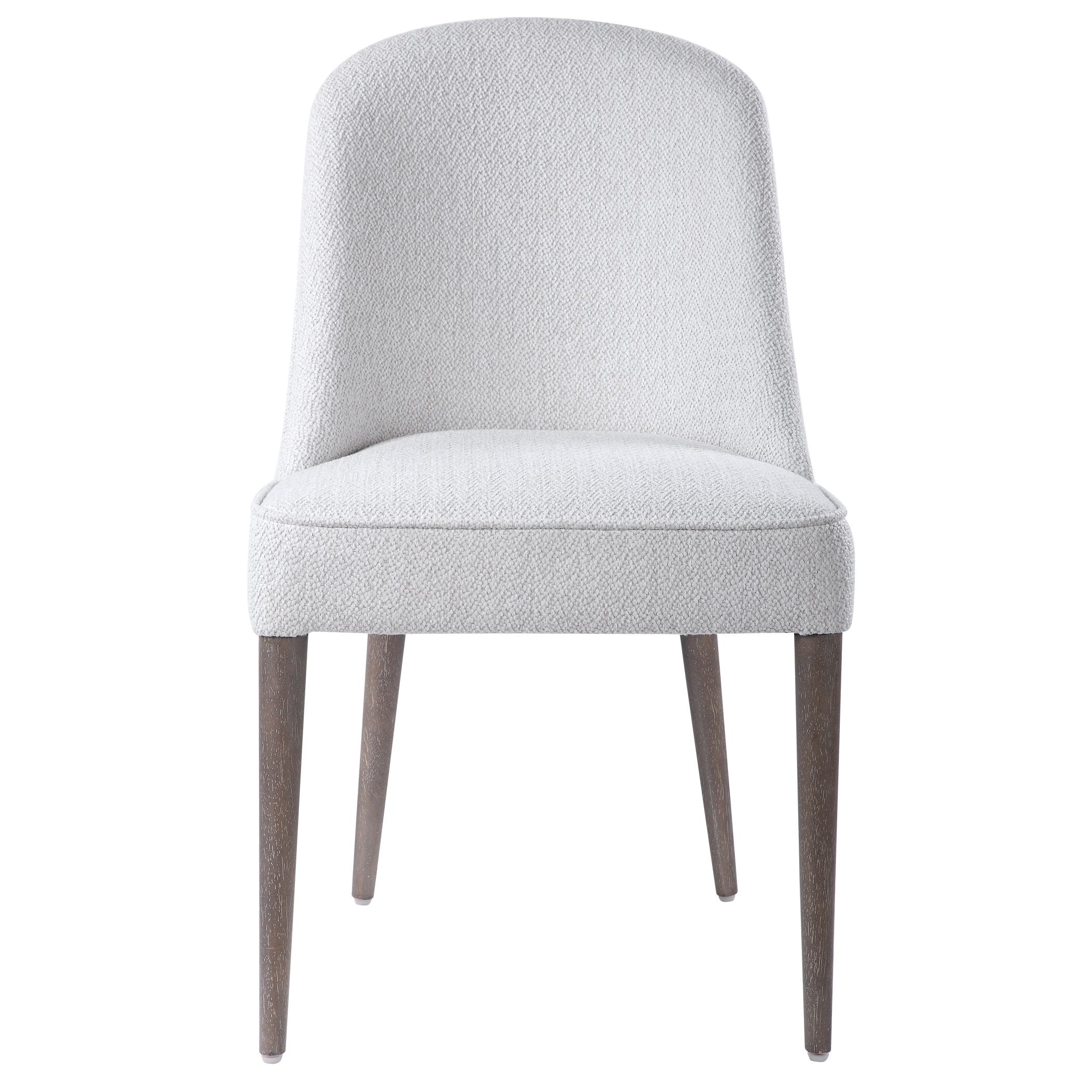 Brie Armless Chair White S/2