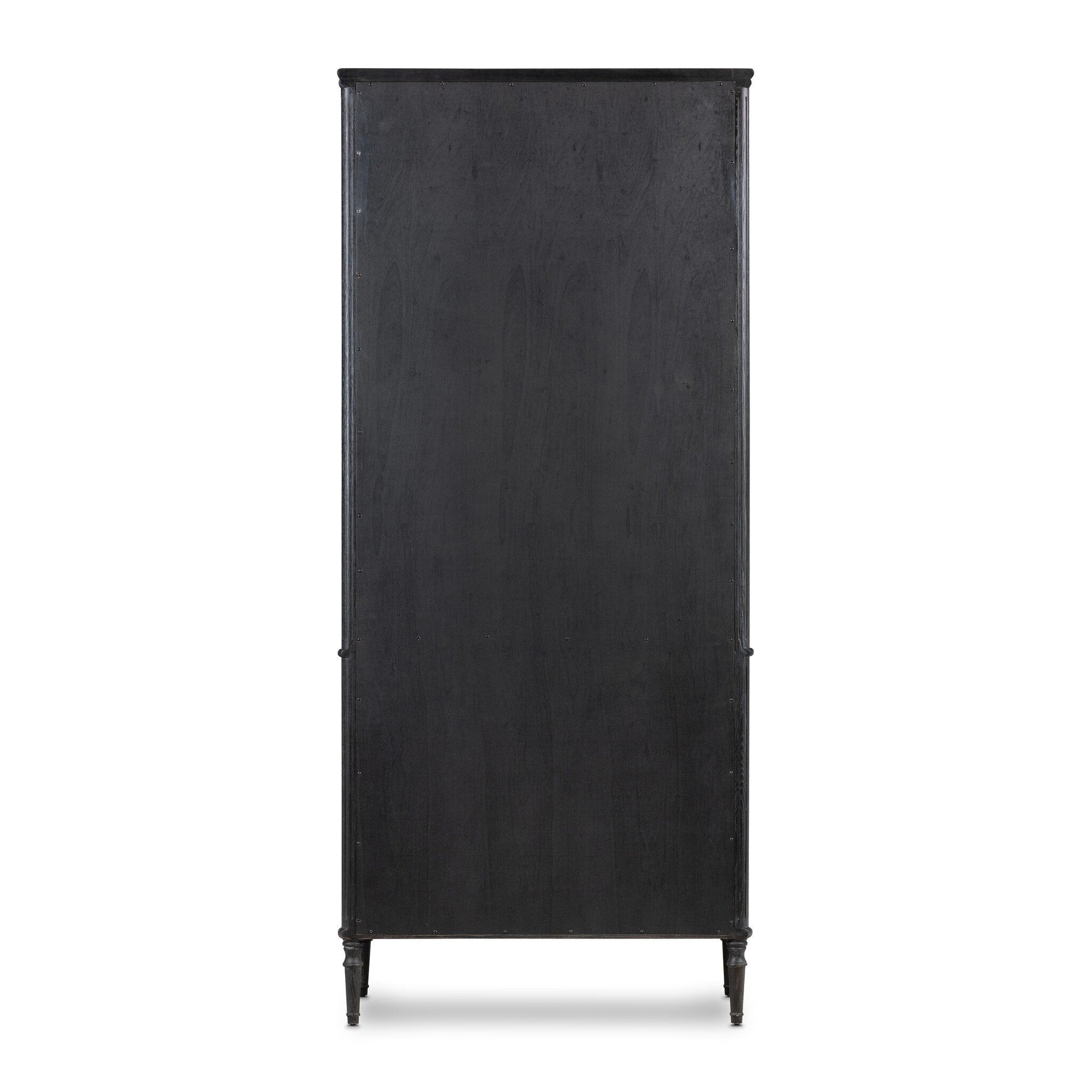 Toulouse Cabinet - Distressed Black Oak