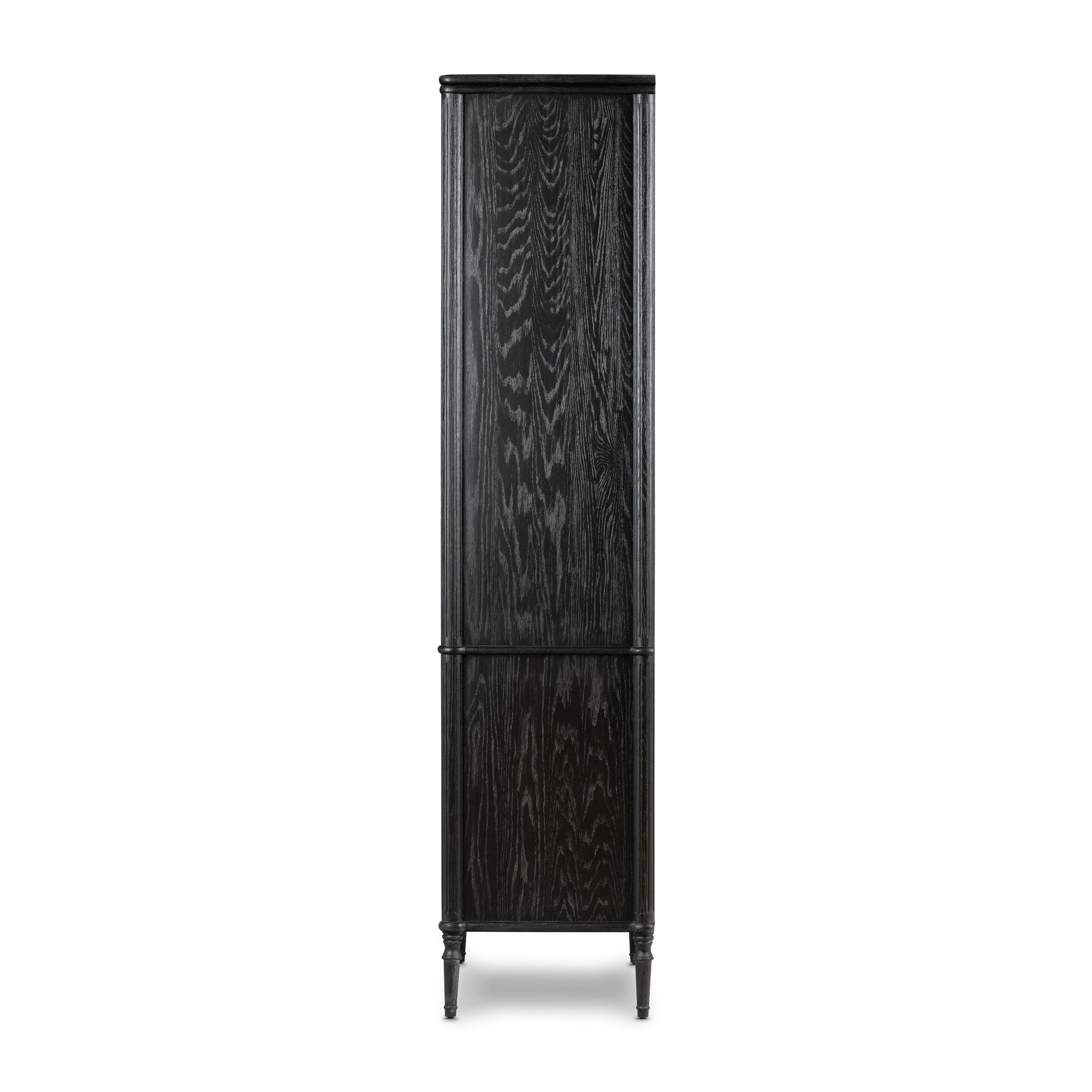 Toulouse Cabinet - Distressed Black Oak