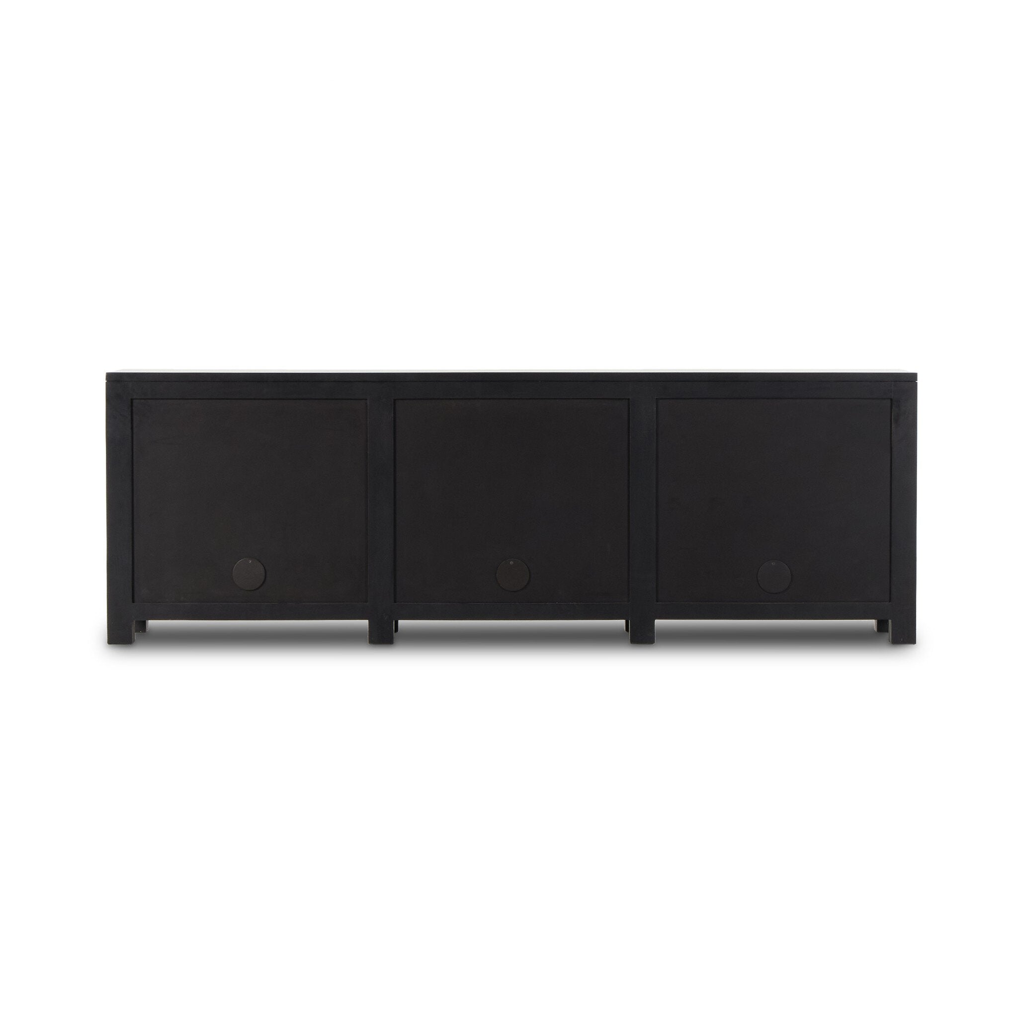 Tilda 6 Door Sideboard - Black Wash Mango