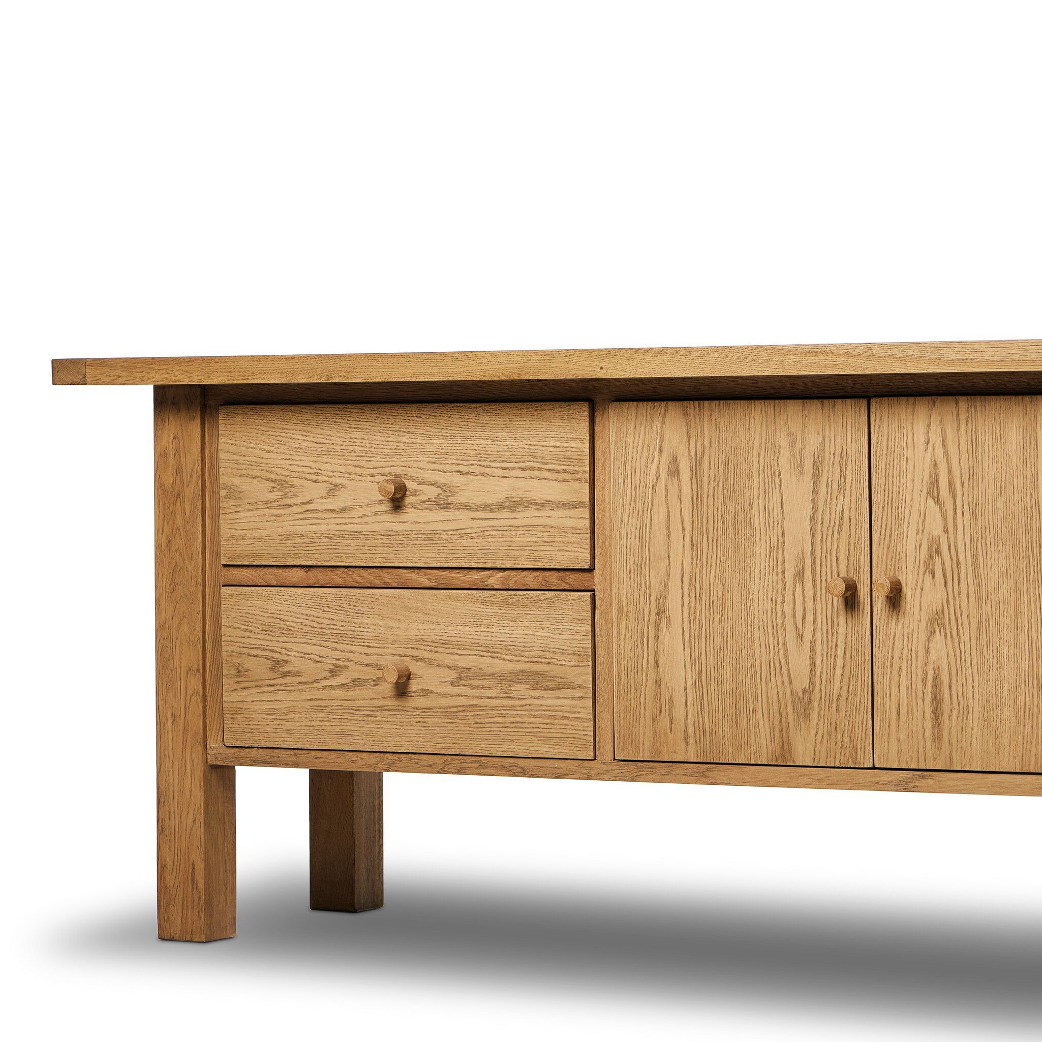 Millbrook Media Console - Natural Light Oak