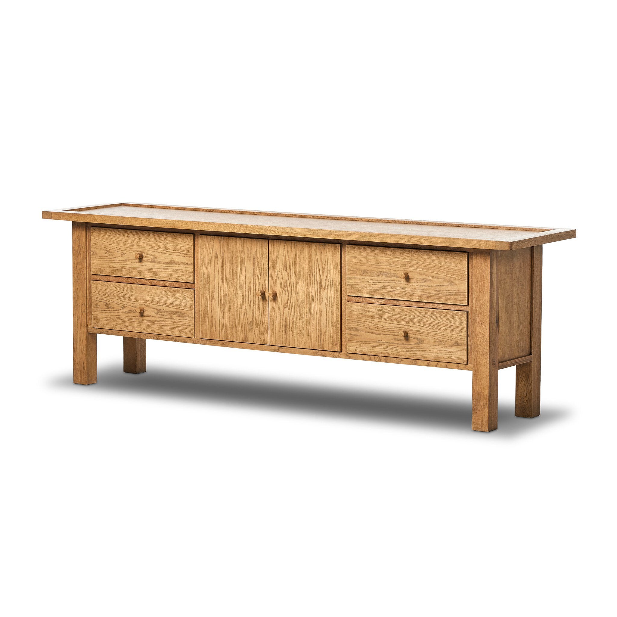 Millbrook Media Console - Natural Light Oak