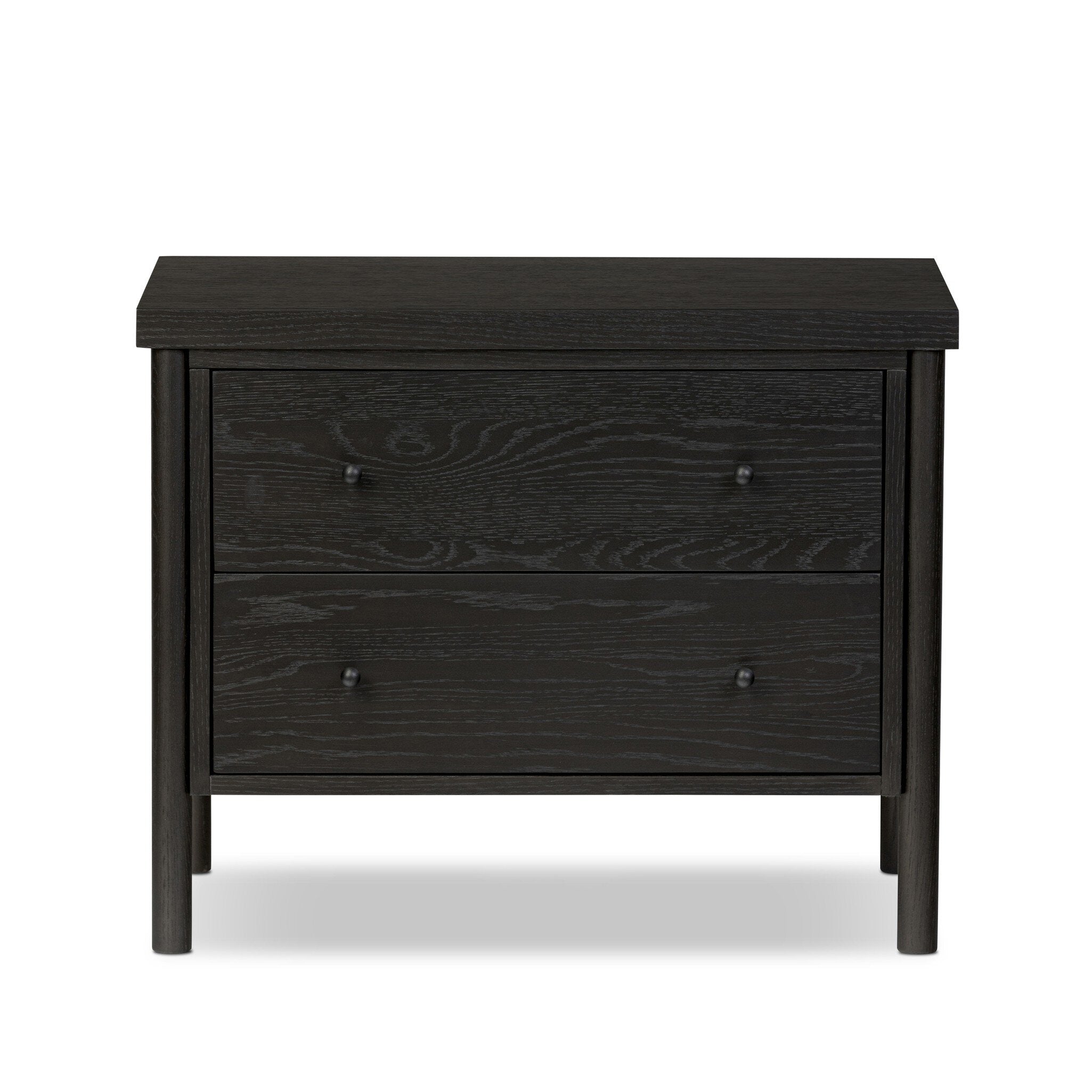 Roark Nightstand - Ebony Oak Veneer