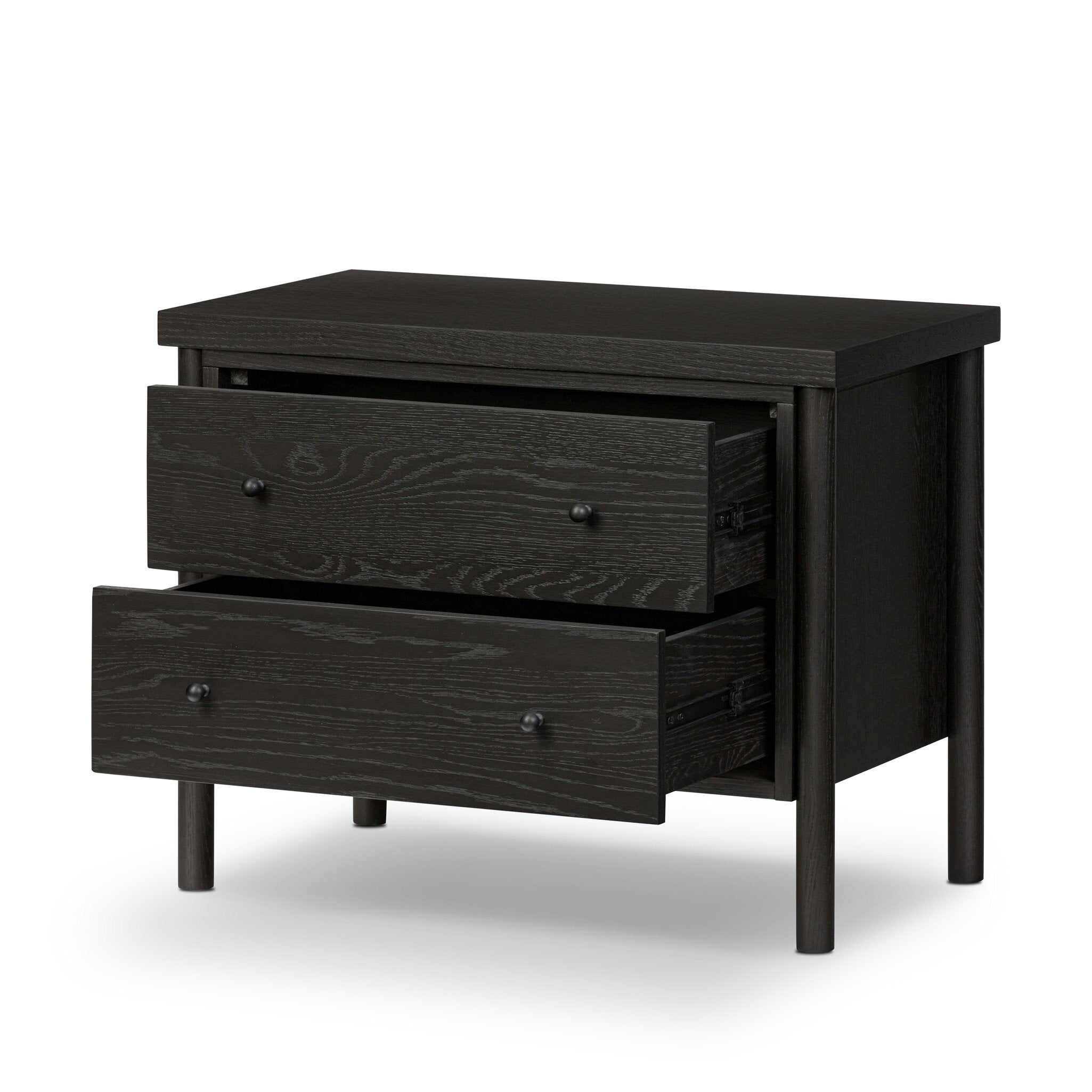 Roark Nightstand - Ebony Oak Veneer