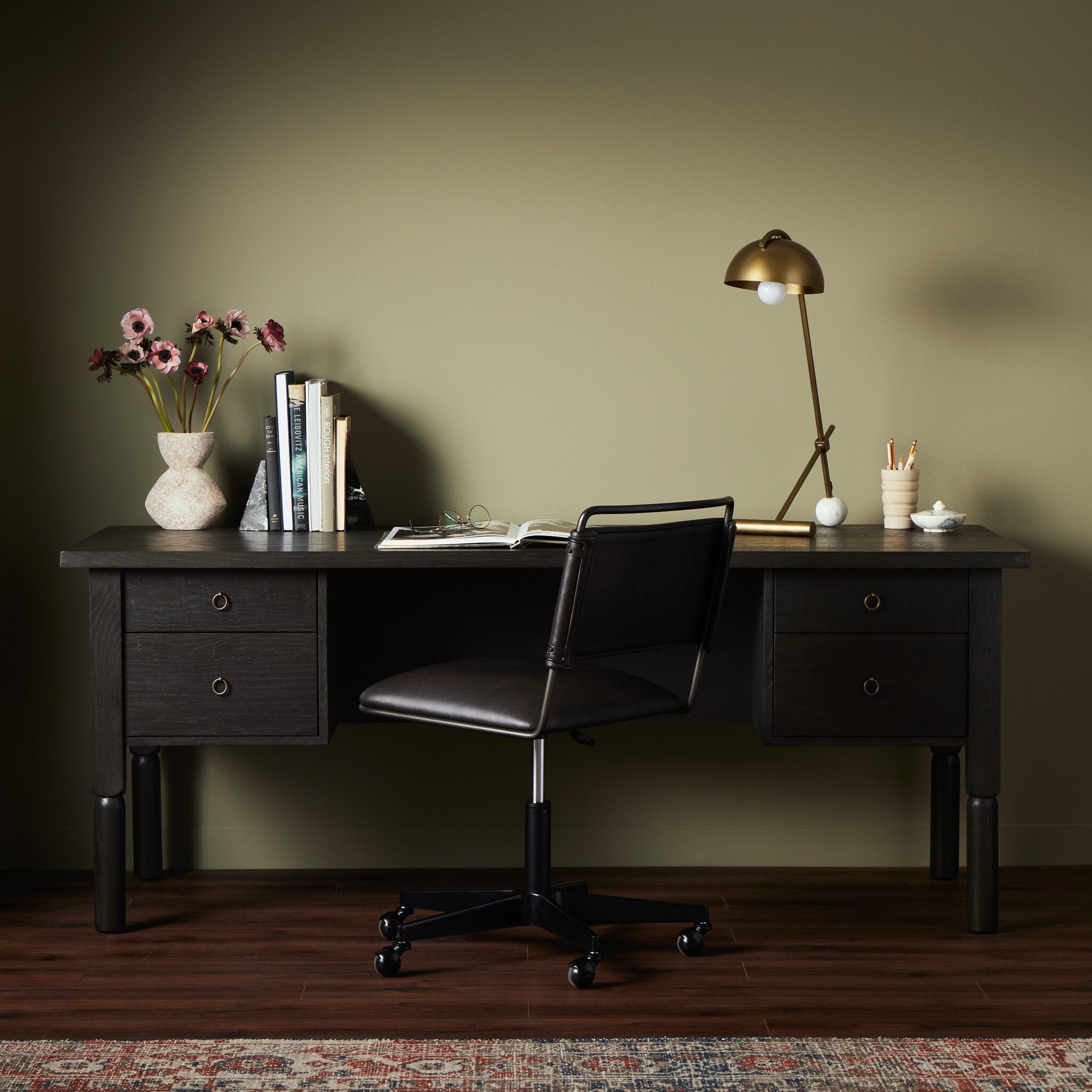 Concord Desk - Charcoal Oak