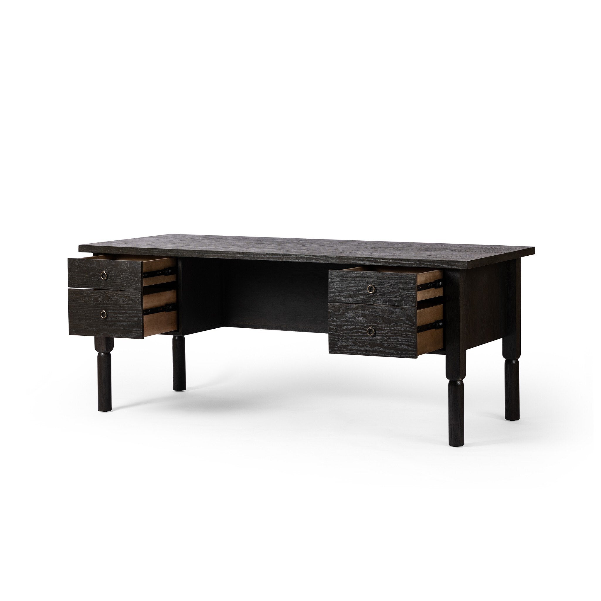 Concord Desk - Charcoal Oak