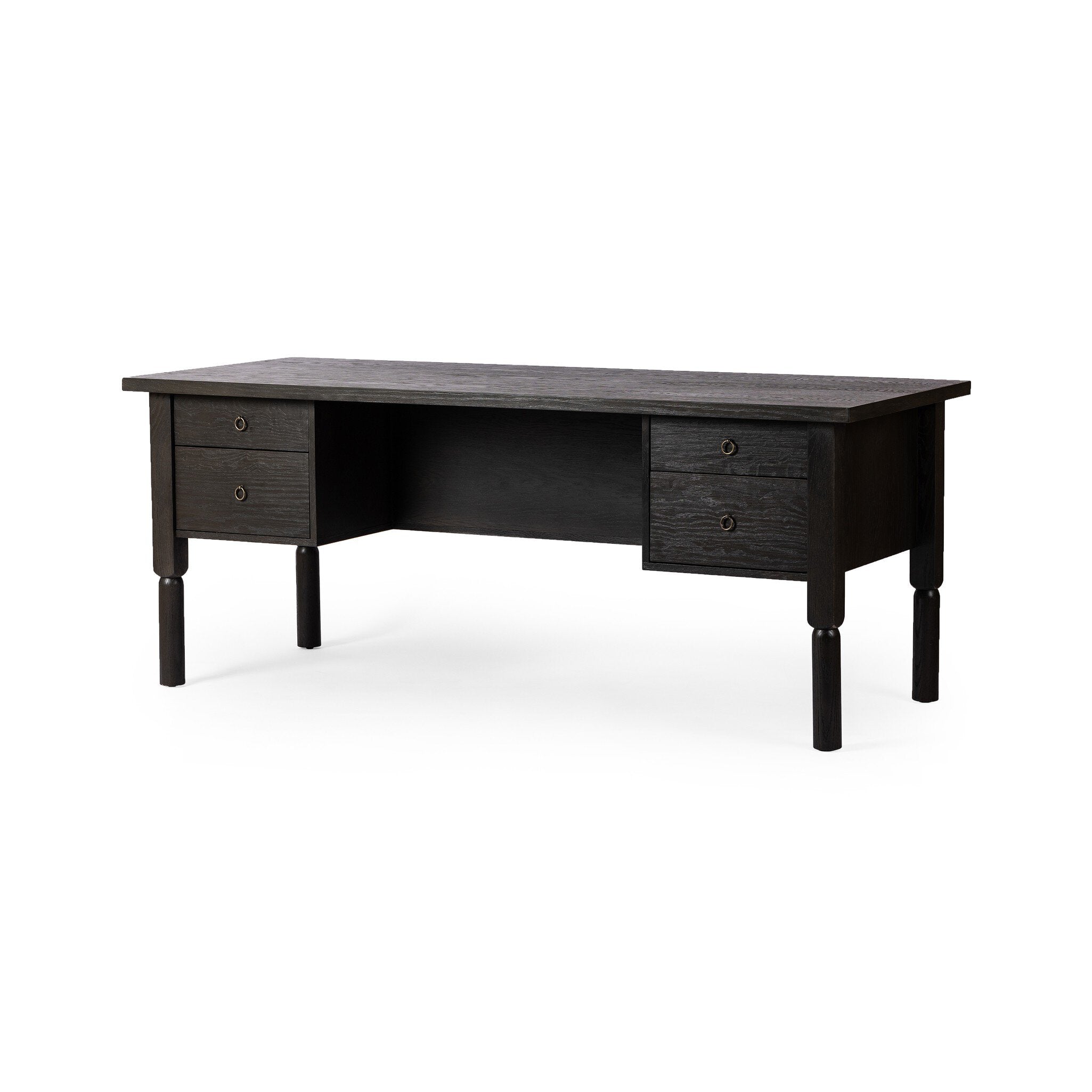 Concord Desk - Charcoal Oak