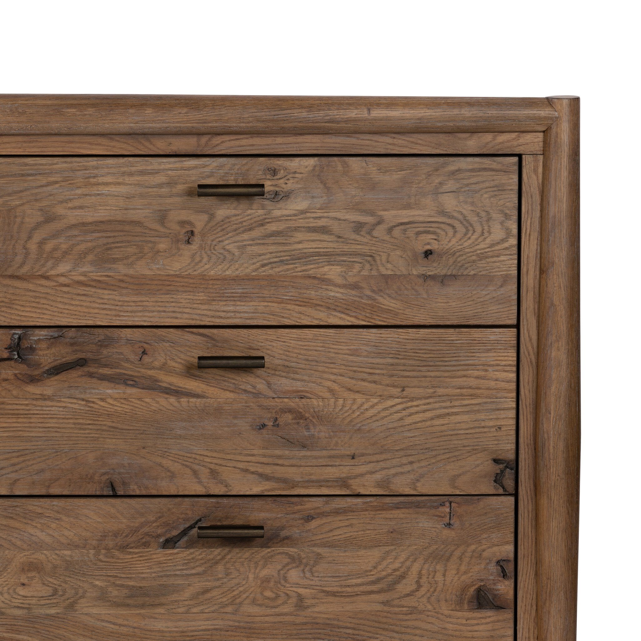 Glenview 9 Drawer Dresser - Weathered Oak Veneer