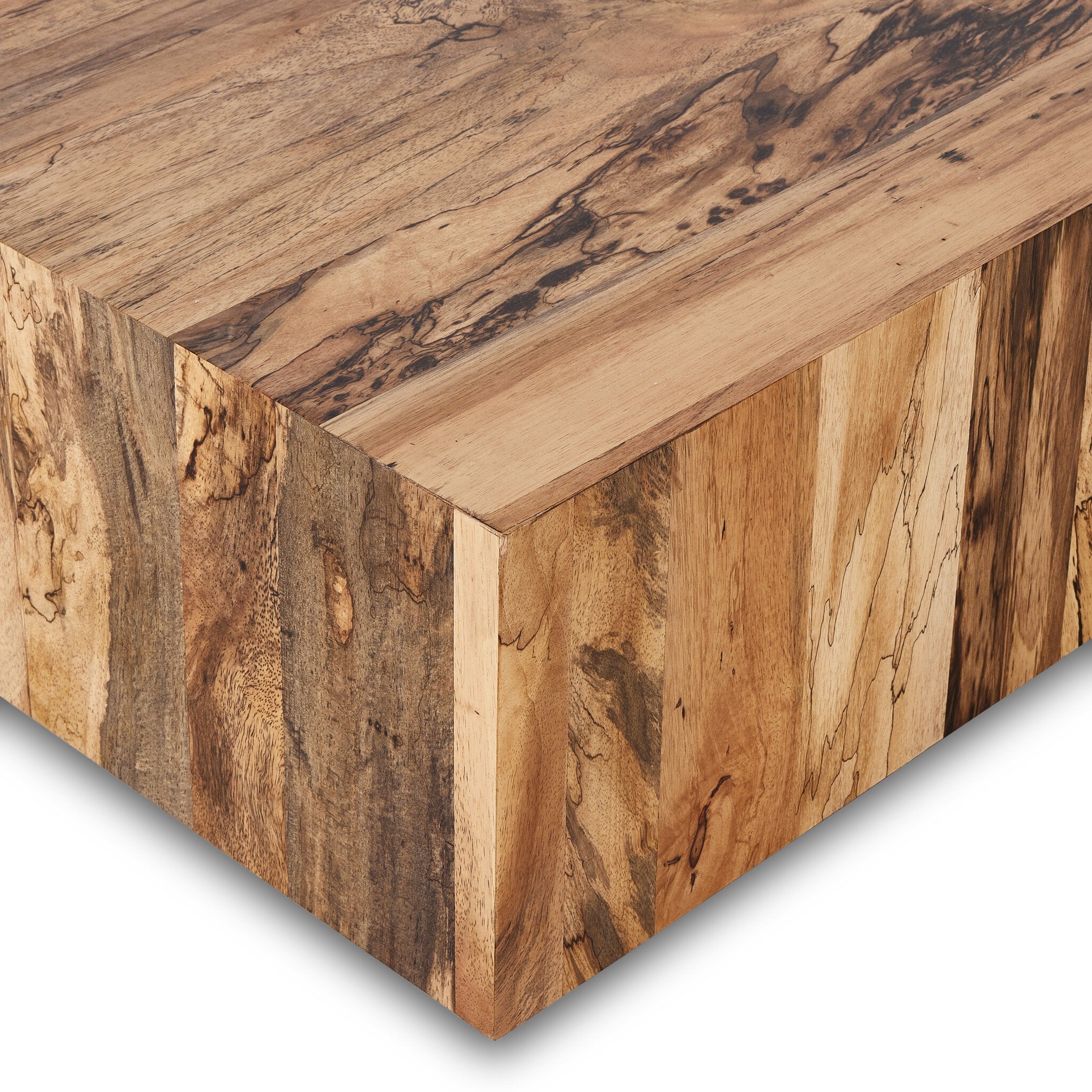 Hudson Large Square Coffee Table - Spalted Primavera