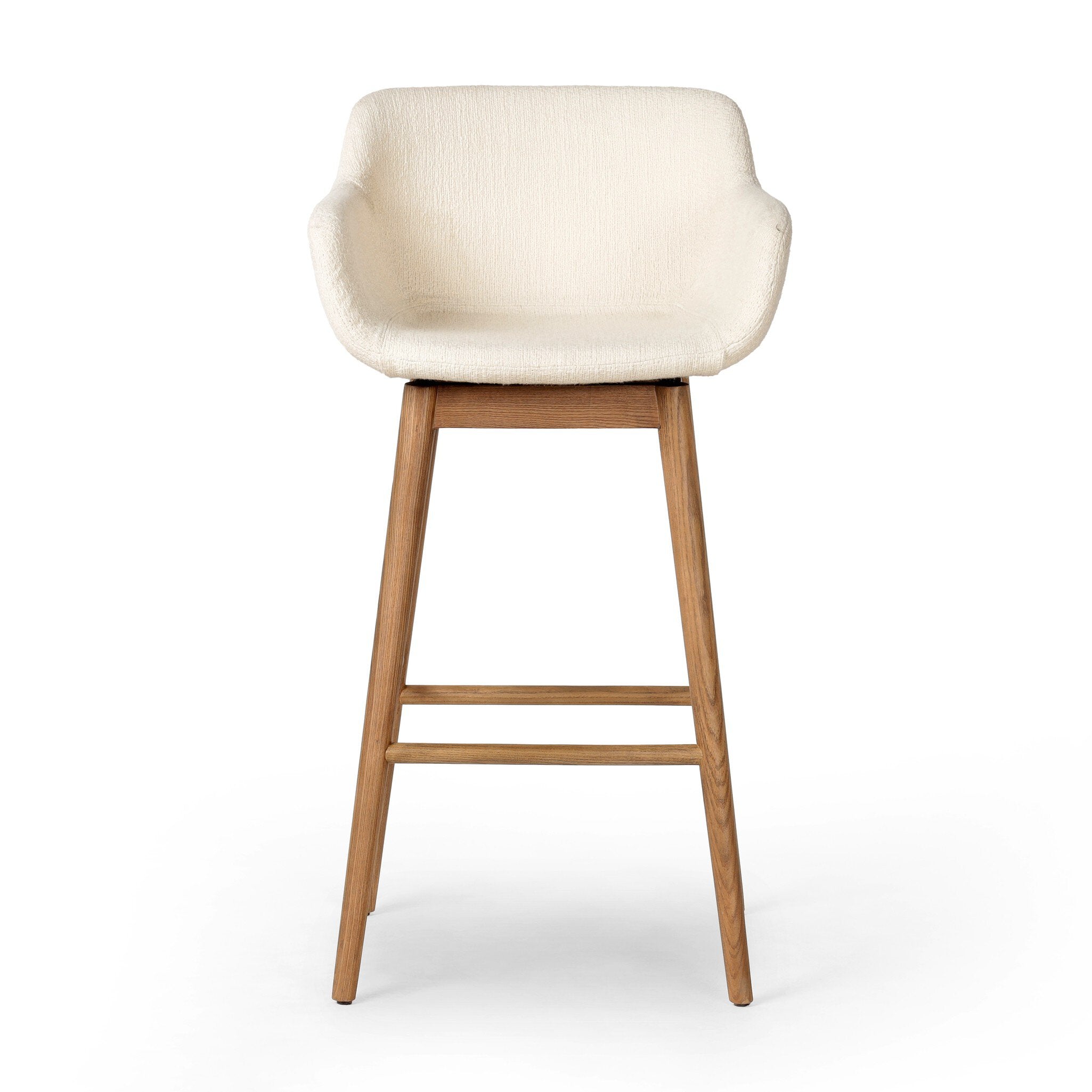 Hannah Swivel Bar + Counter Stool - Kerbey Ivory