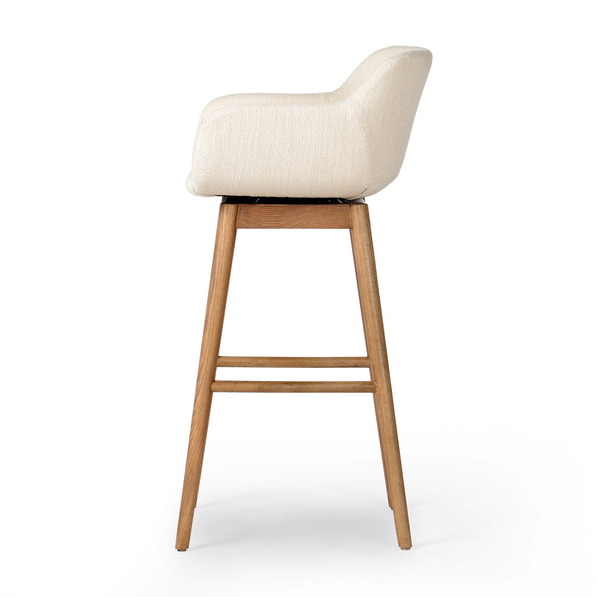 Hannah Swivel Bar + Counter Stool - Kerbey Ivory