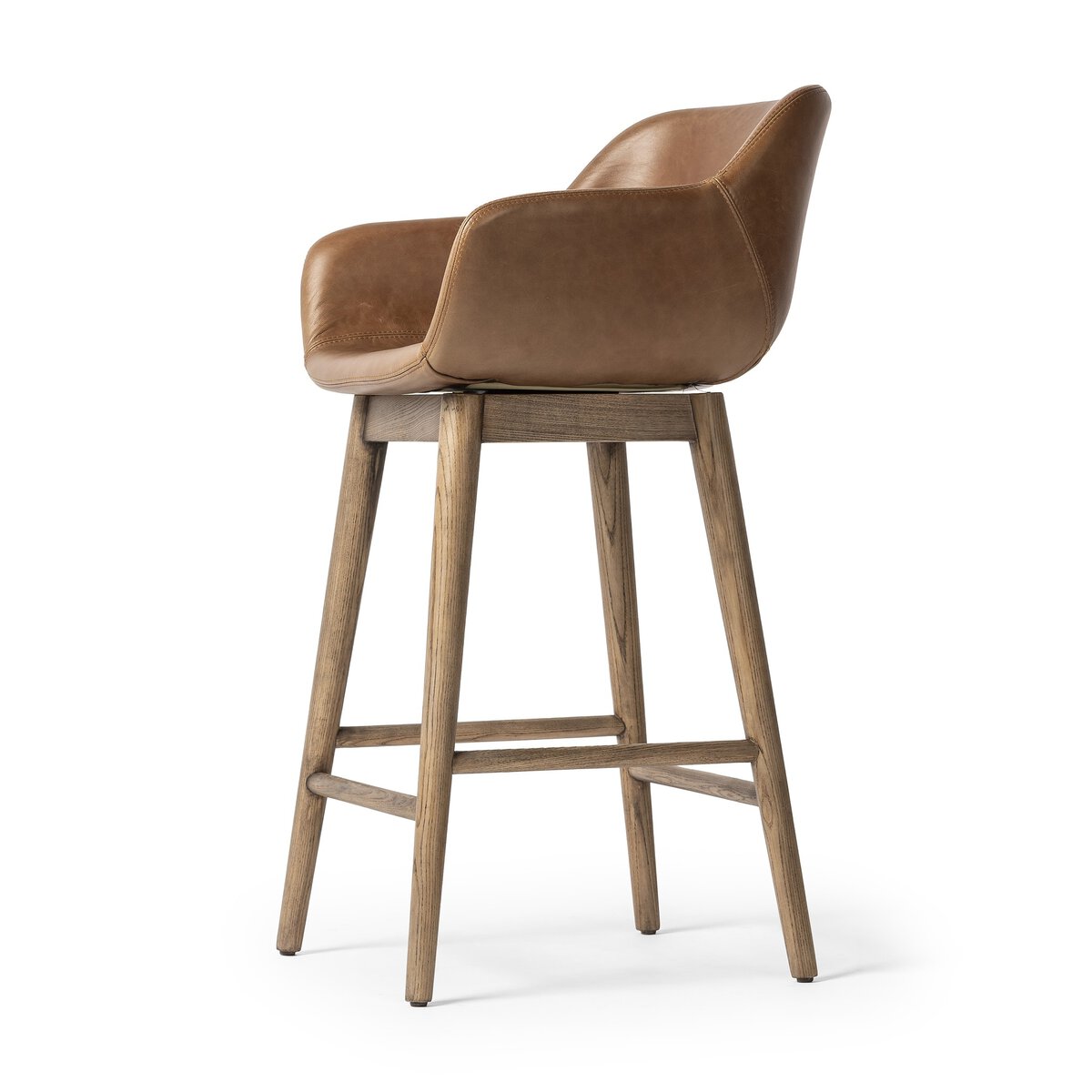 Hannah Swivel Bar + Counter Stool - Kerbey Ivory