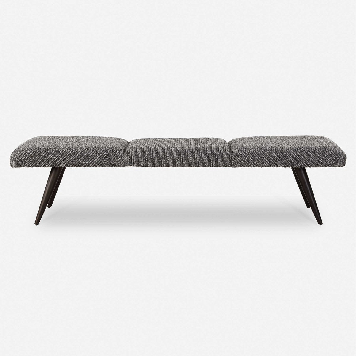 Bowtie Charcoal Fabric Bench