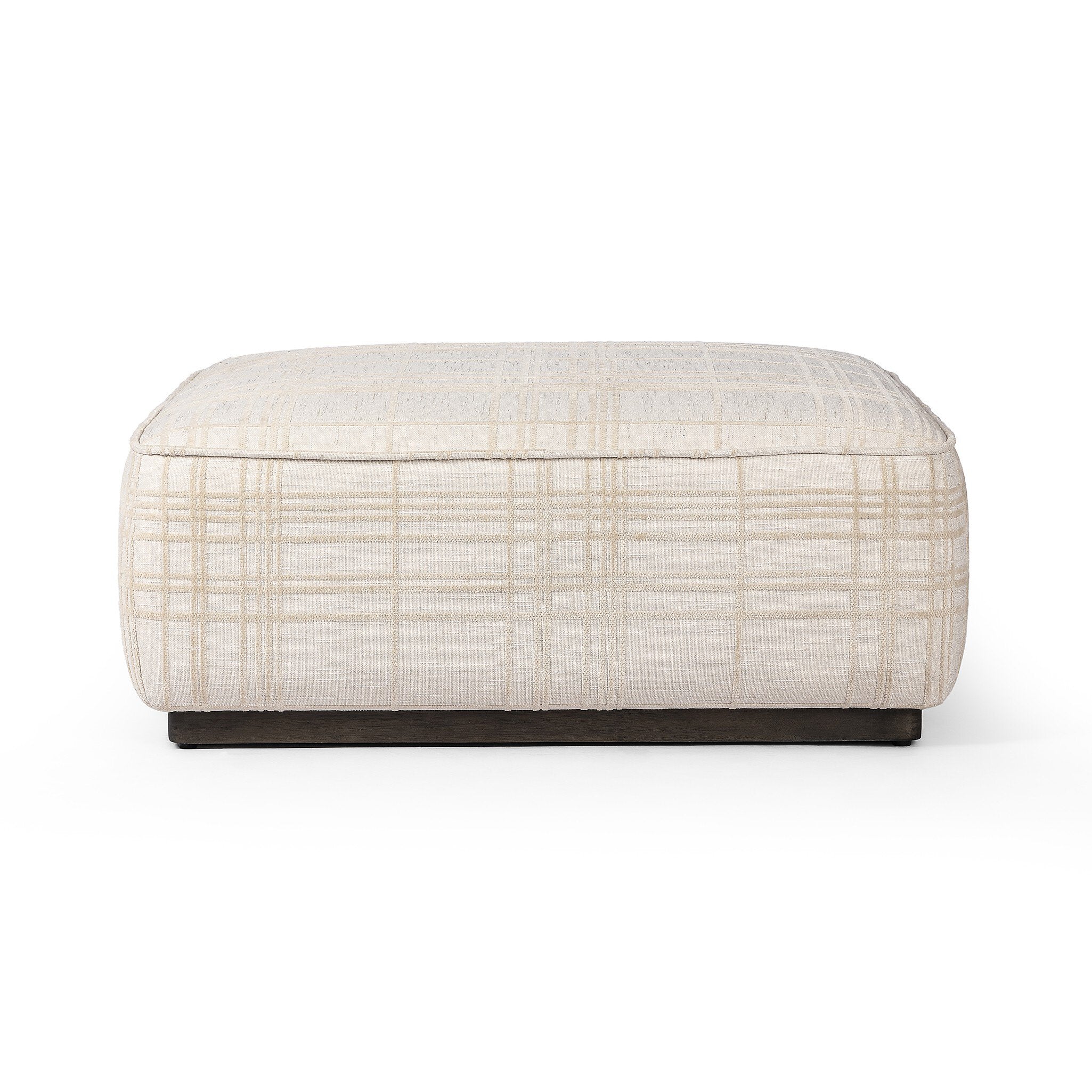 Sinclair Square Ottoman - Sheffield Ivory