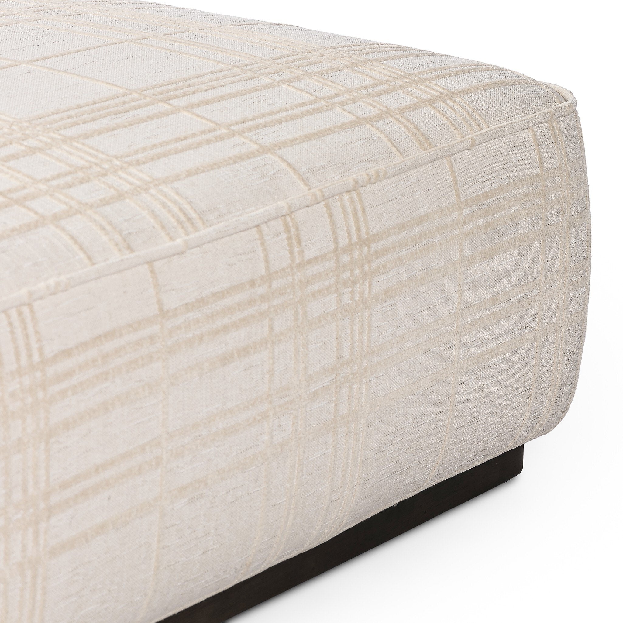 Sinclair Square Ottoman - Sheffield Ivory