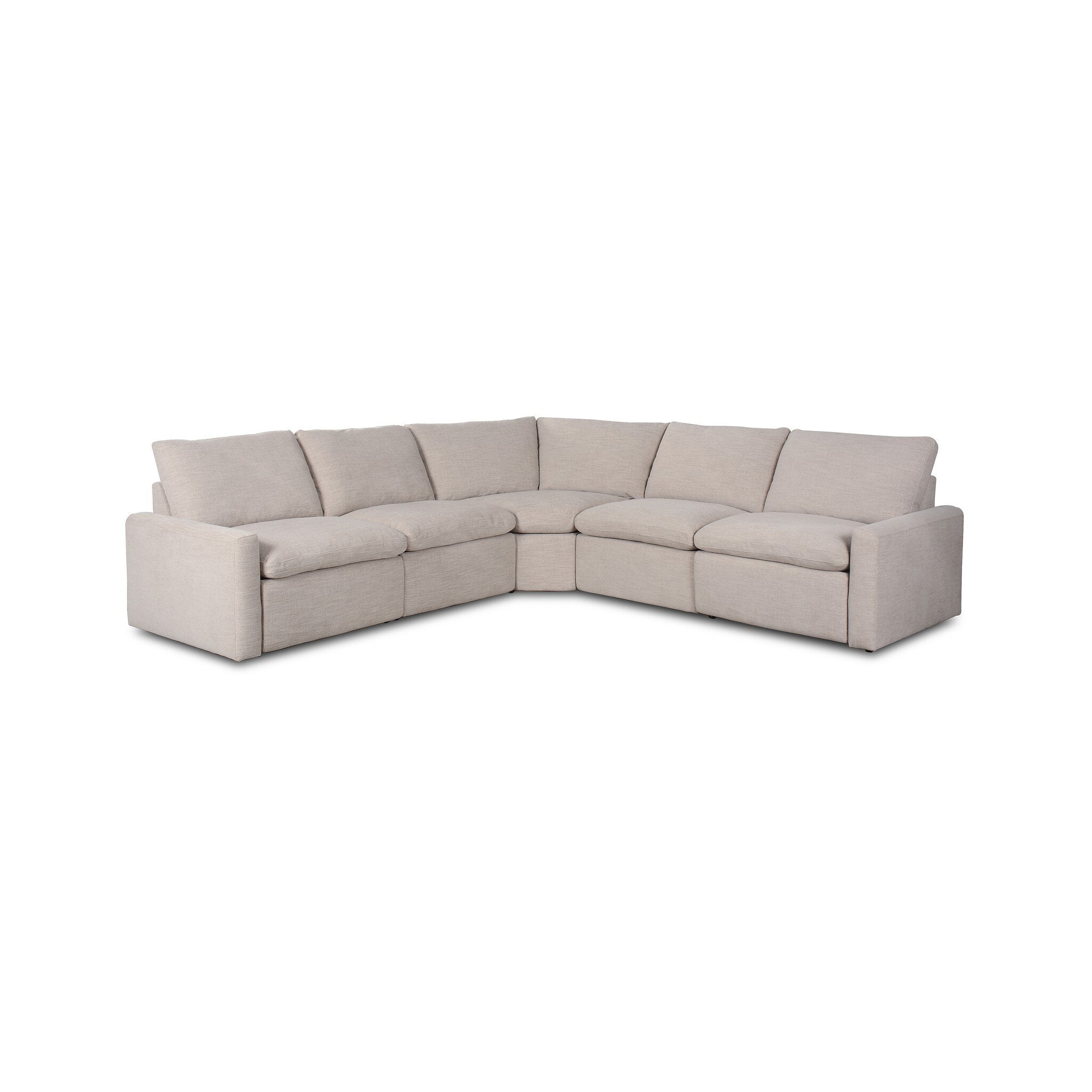 Tillery Power Recliner 5-Piece Sectional - Laken Stone