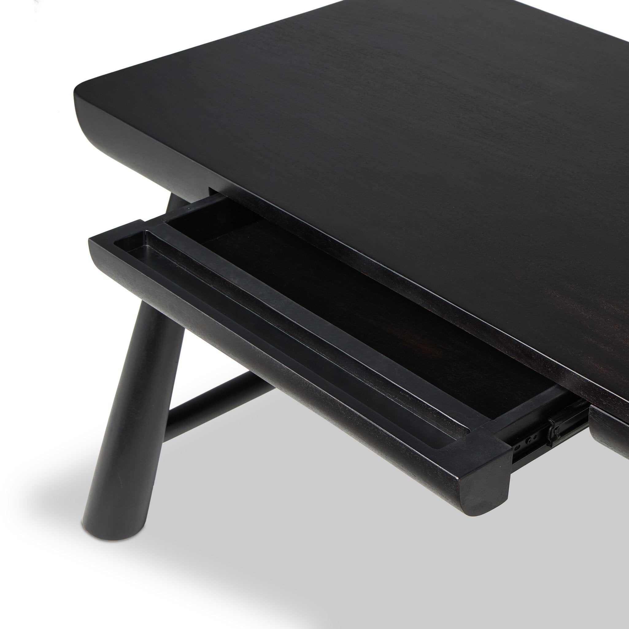 Lorik Desk - Worn Black Acacia