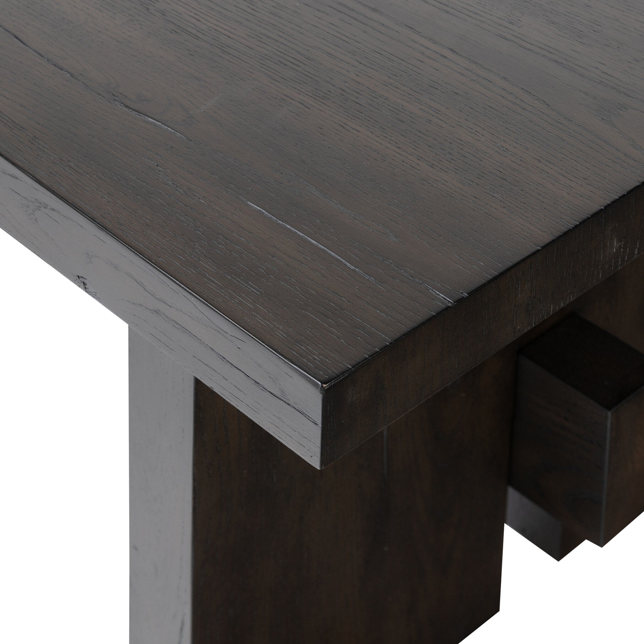 Isaac End Table - Smoked Black Veneer