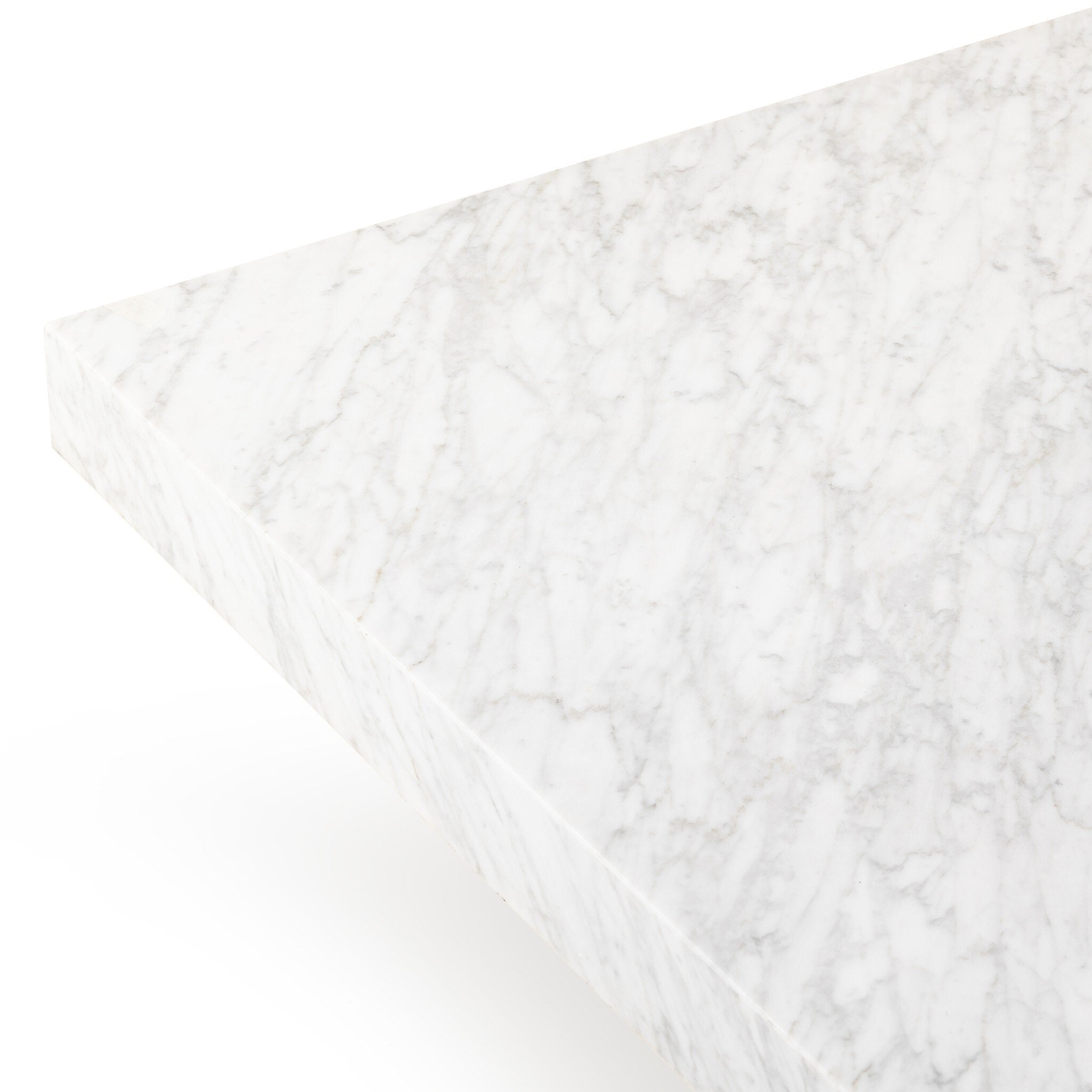 Bellamy Rectangular Coffee Table - White Carrara Marble