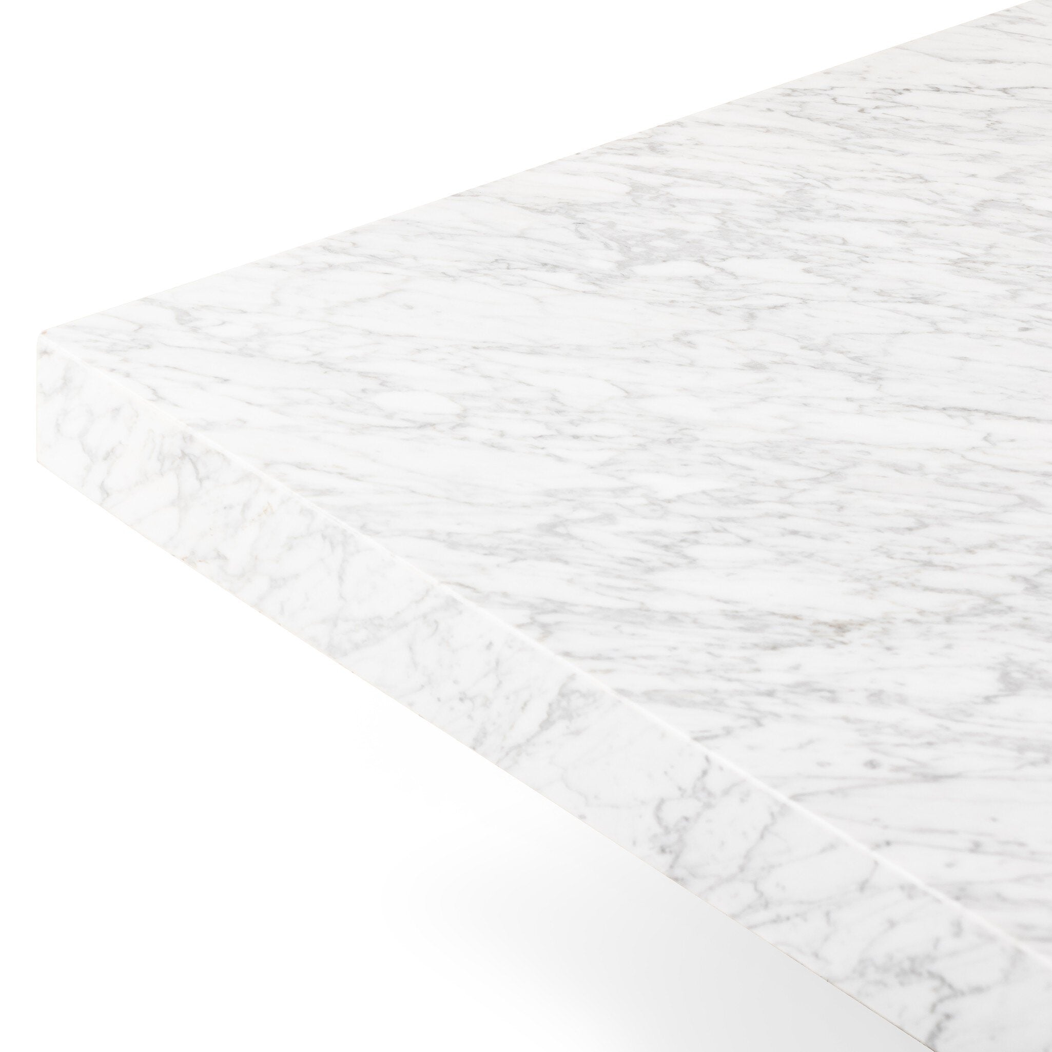 Bellamy Square Coffee Table - White Carrara Marble