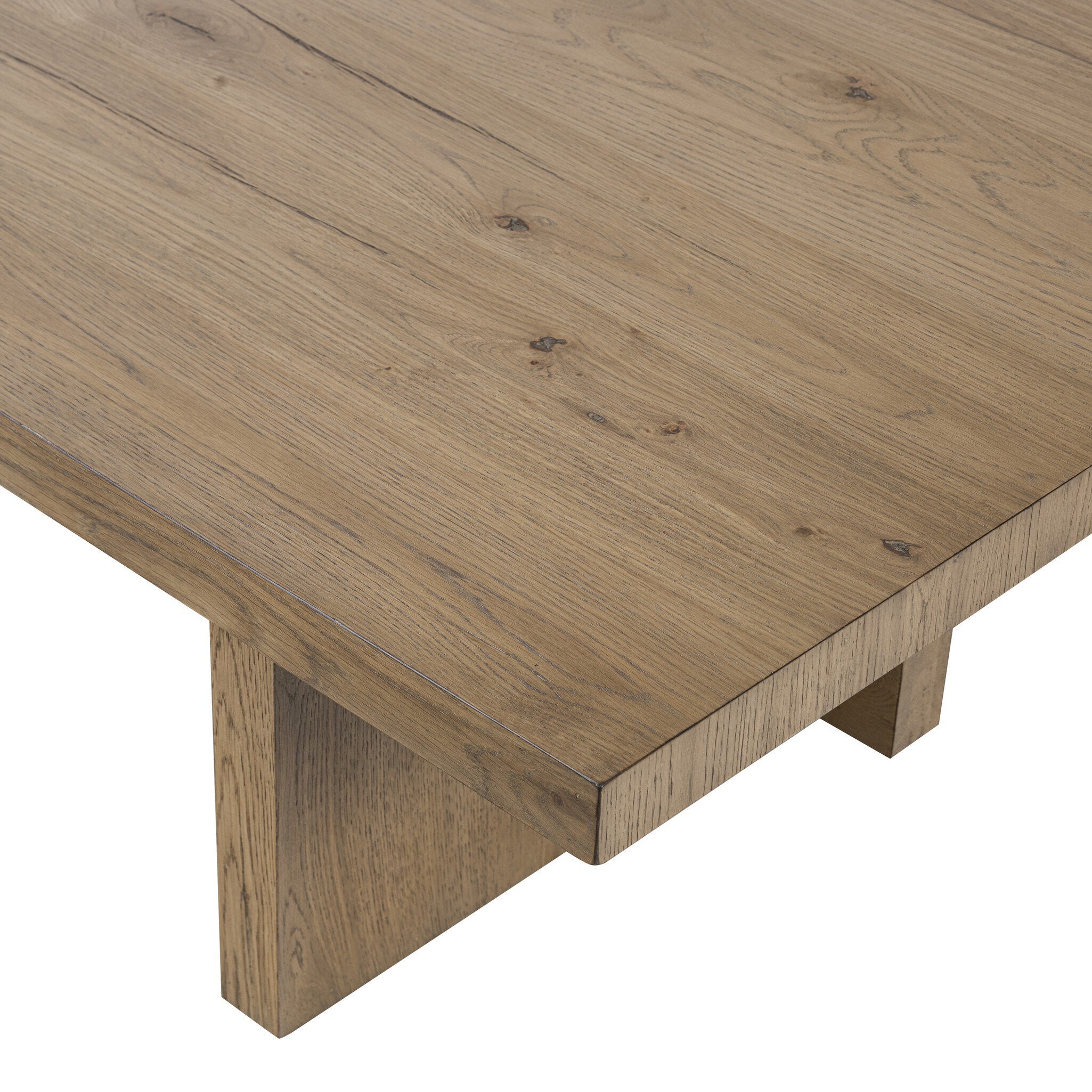 Isaac Coffee Table - Rubbed Light Oak Veneer