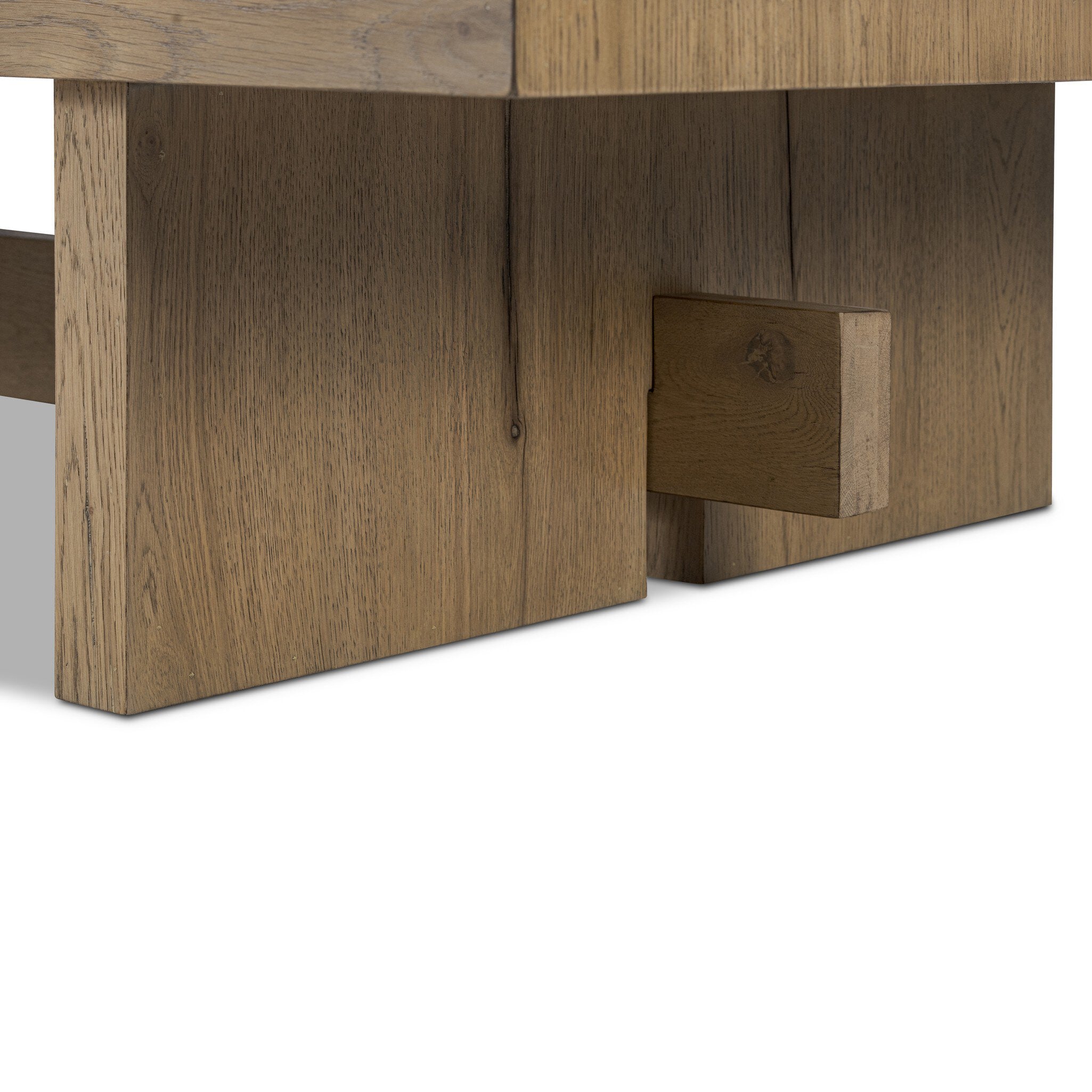 Isaac Coffee Table - Rubbed Light Oak Veneer