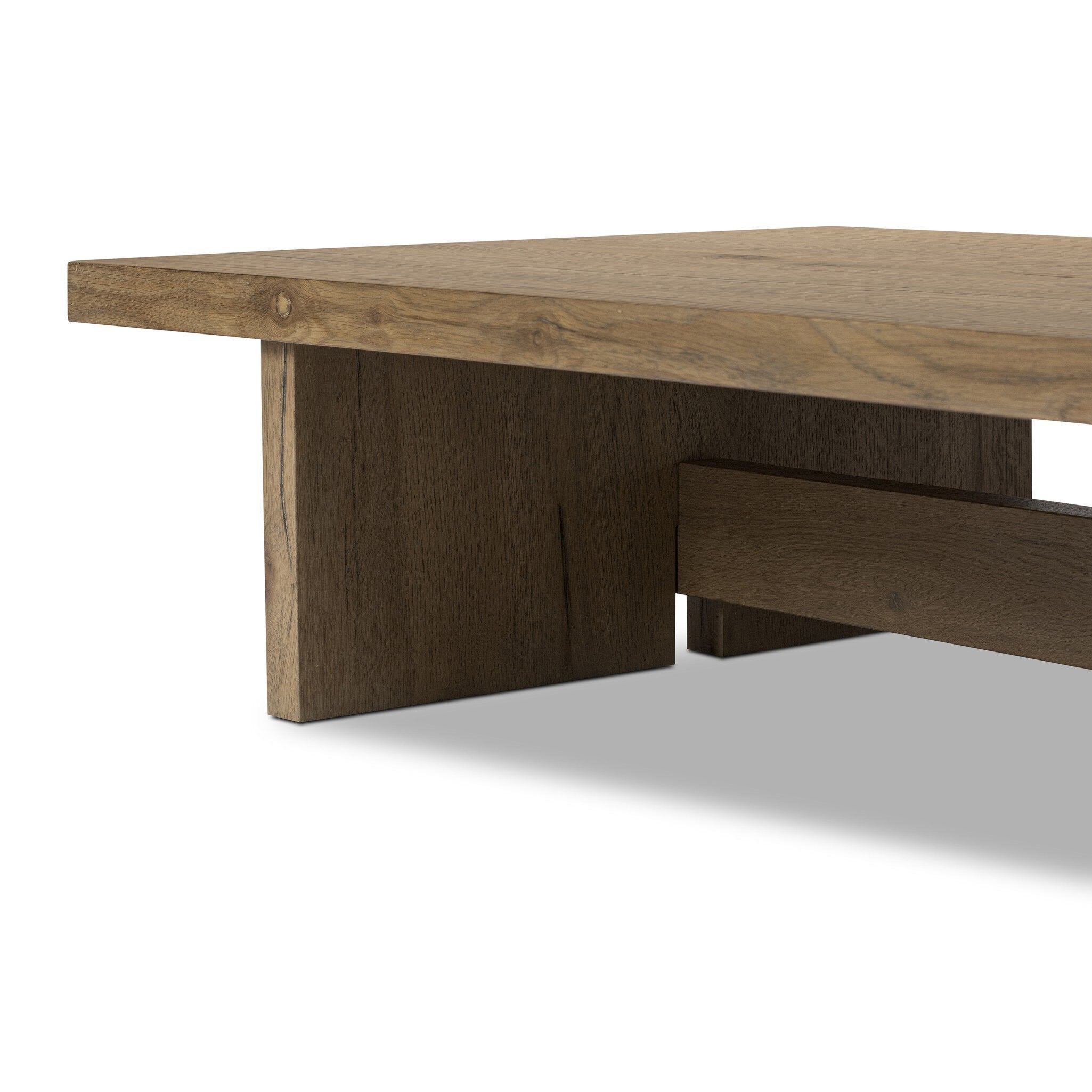 Isaac Coffee Table - Rubbed Light Oak Veneer