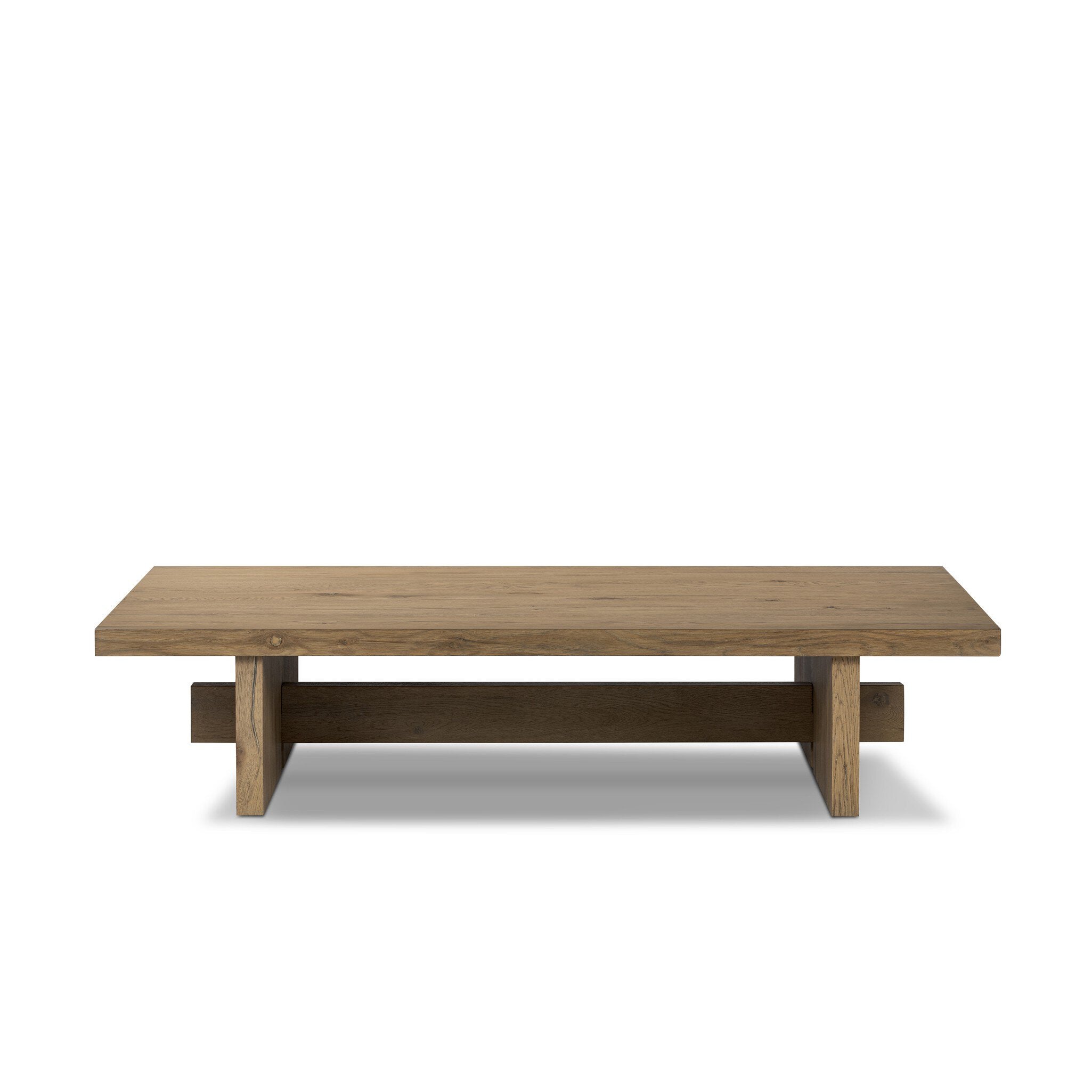 Isaac Coffee Table - Rubbed Light Oak Veneer